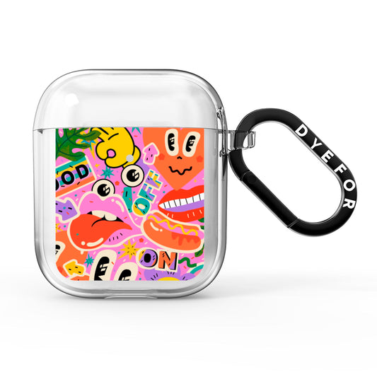 Fun Sticker AirPods Clear Case