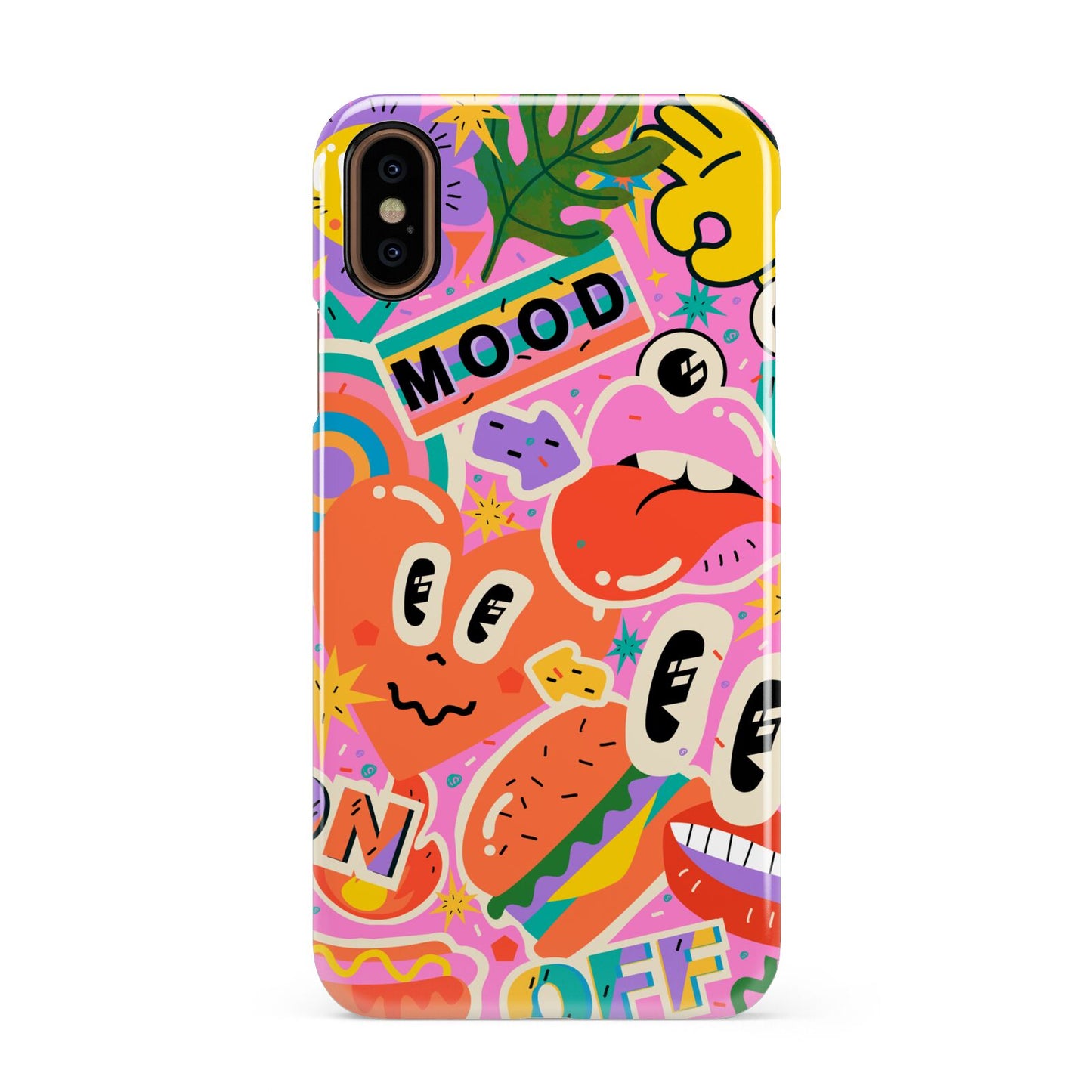 Fun Sticker Apple iPhone XS 3D Snap Case