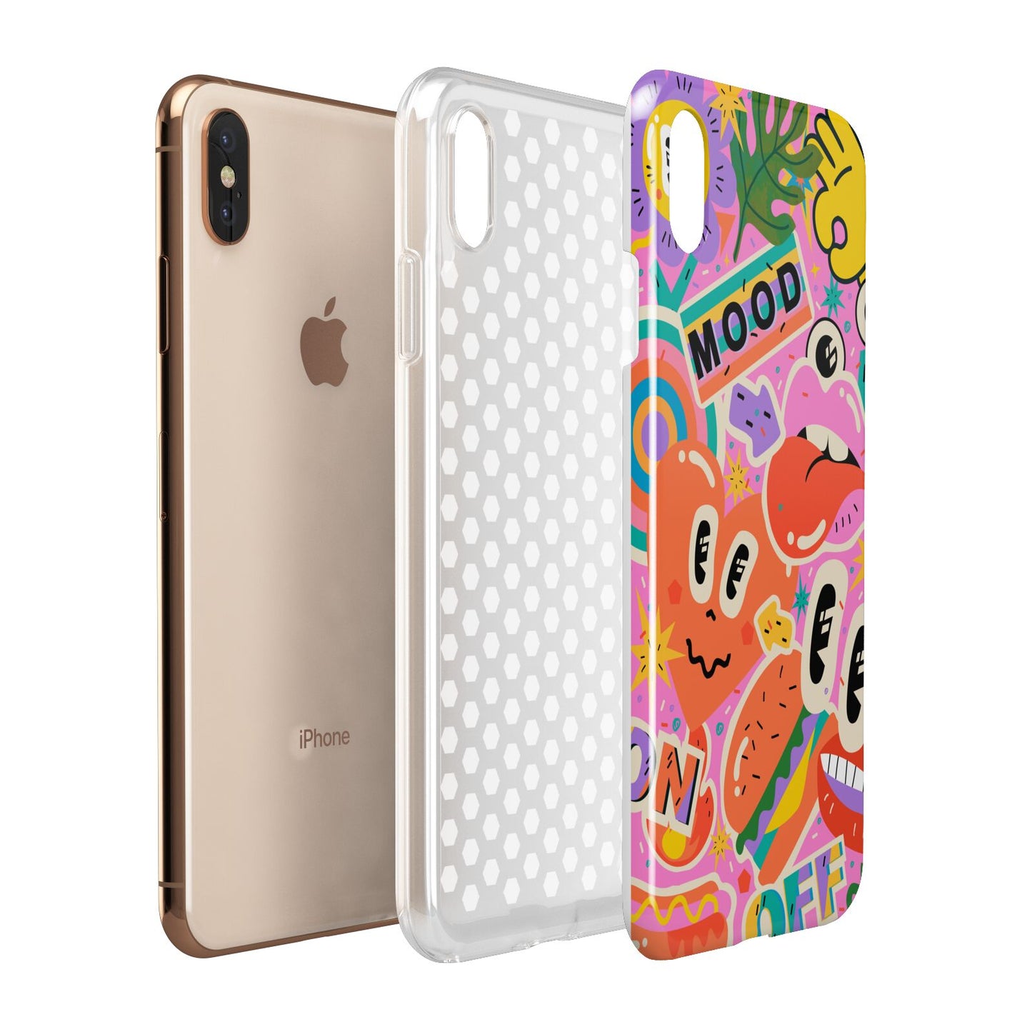 Fun Sticker Apple iPhone Xs Max 3D Tough Case Expanded View