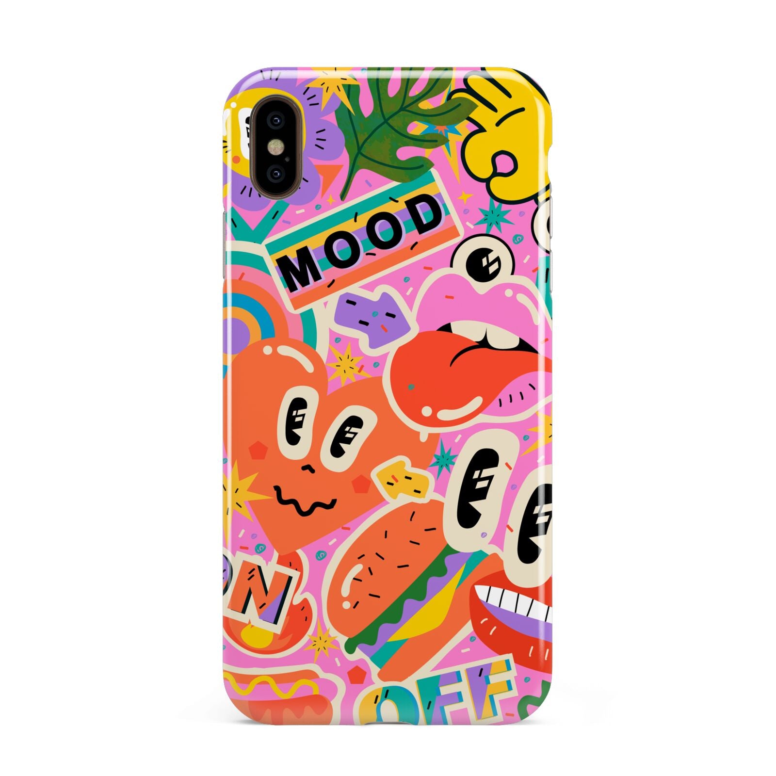 Fun Sticker Apple iPhone Xs Max 3D Tough Case