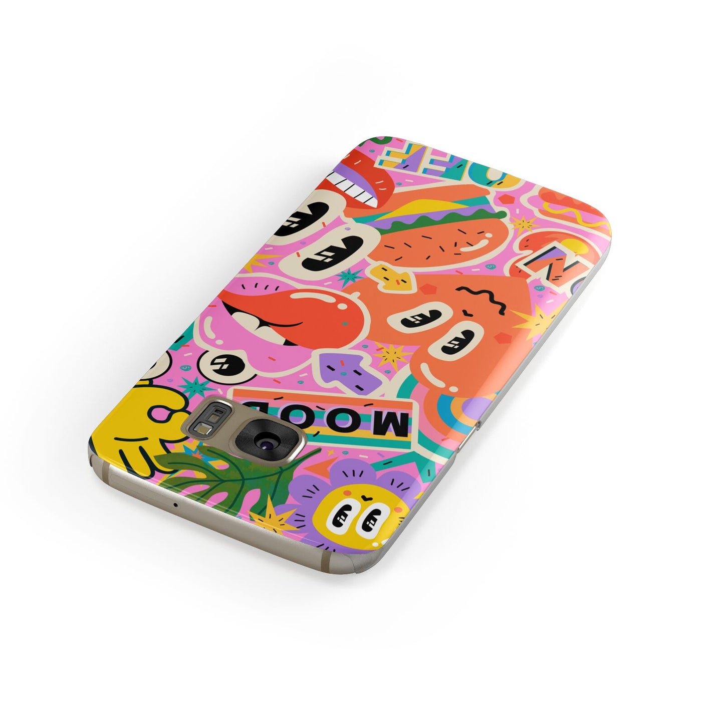 Fun Sticker Samsung Galaxy Case Front Close Up