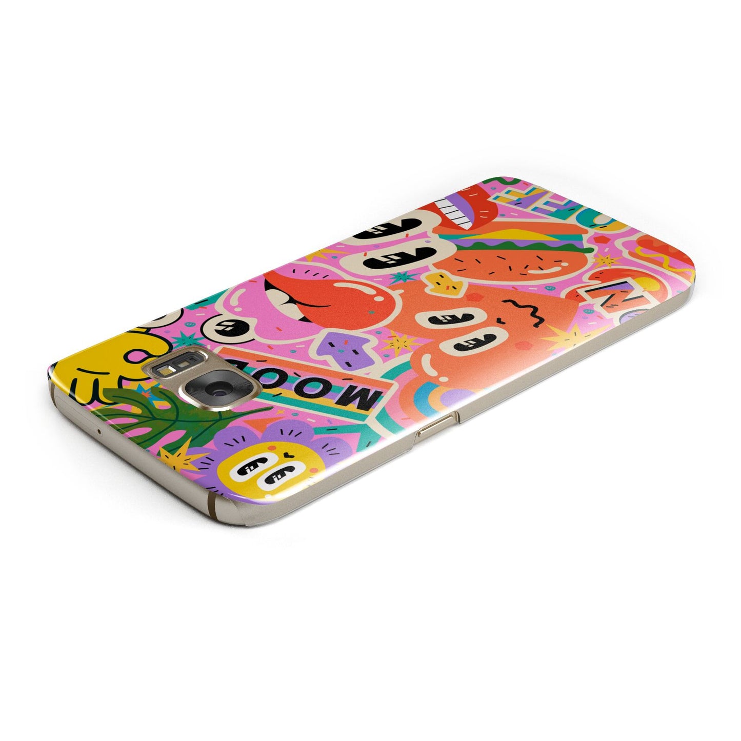 Fun Sticker Samsung Galaxy Case Top Cutout