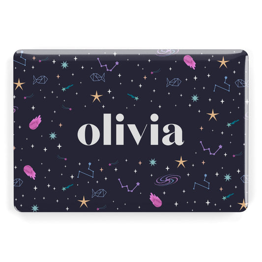 Funky Starry Night Personalised Name Apple MacBook Case