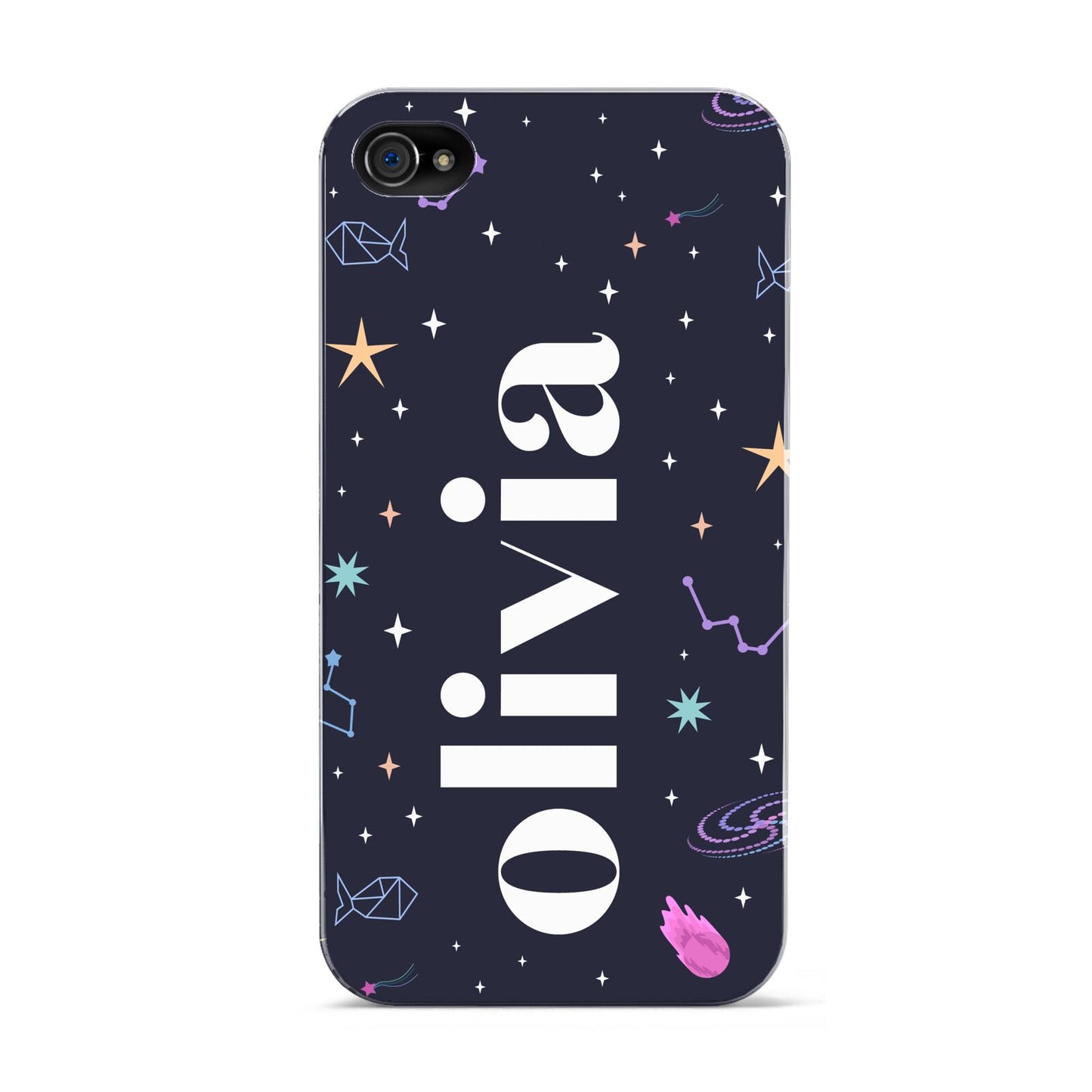 Funky Starry Night Personalised Name Apple iPhone 4s Case