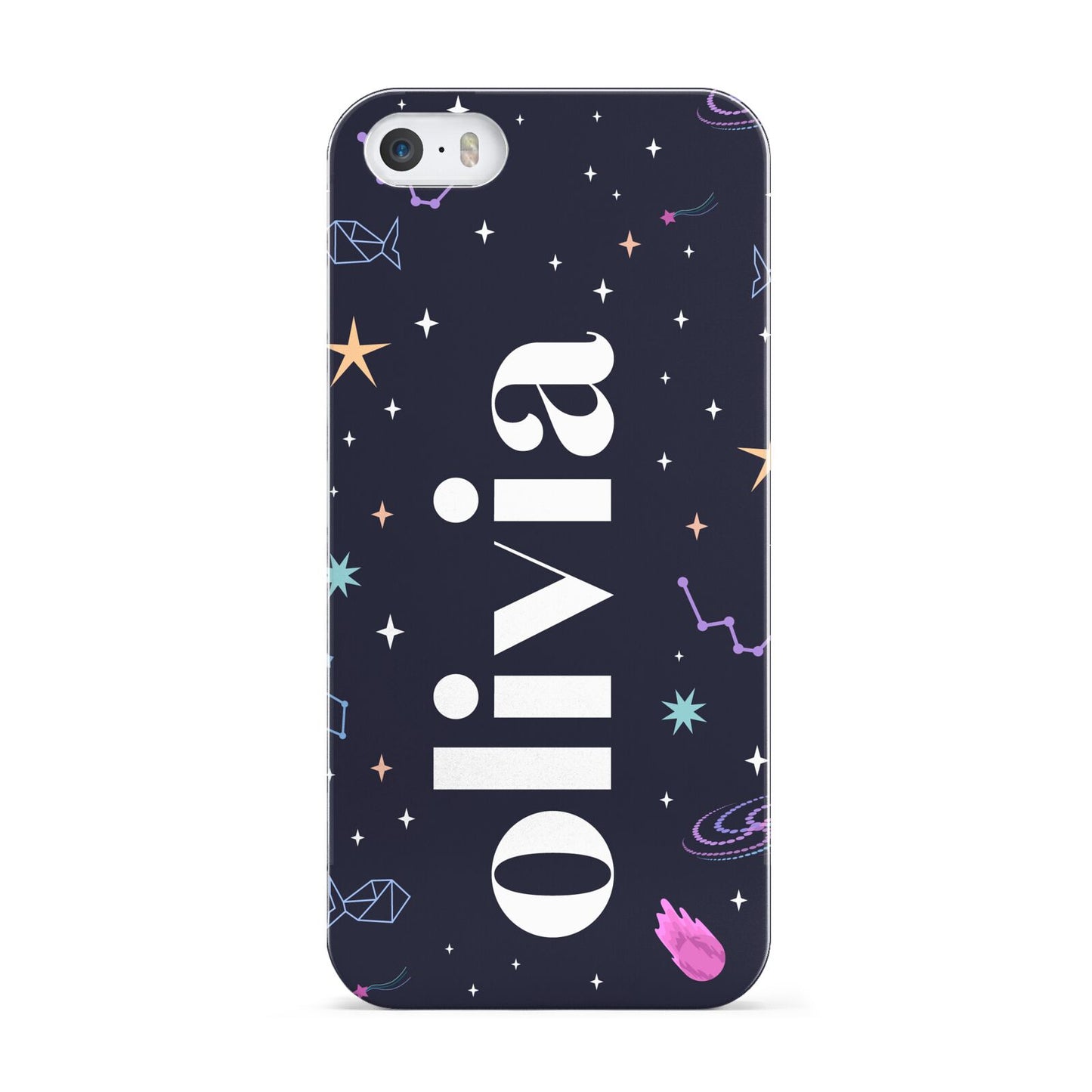 Funky Starry Night Personalised Name Apple iPhone 5 Case