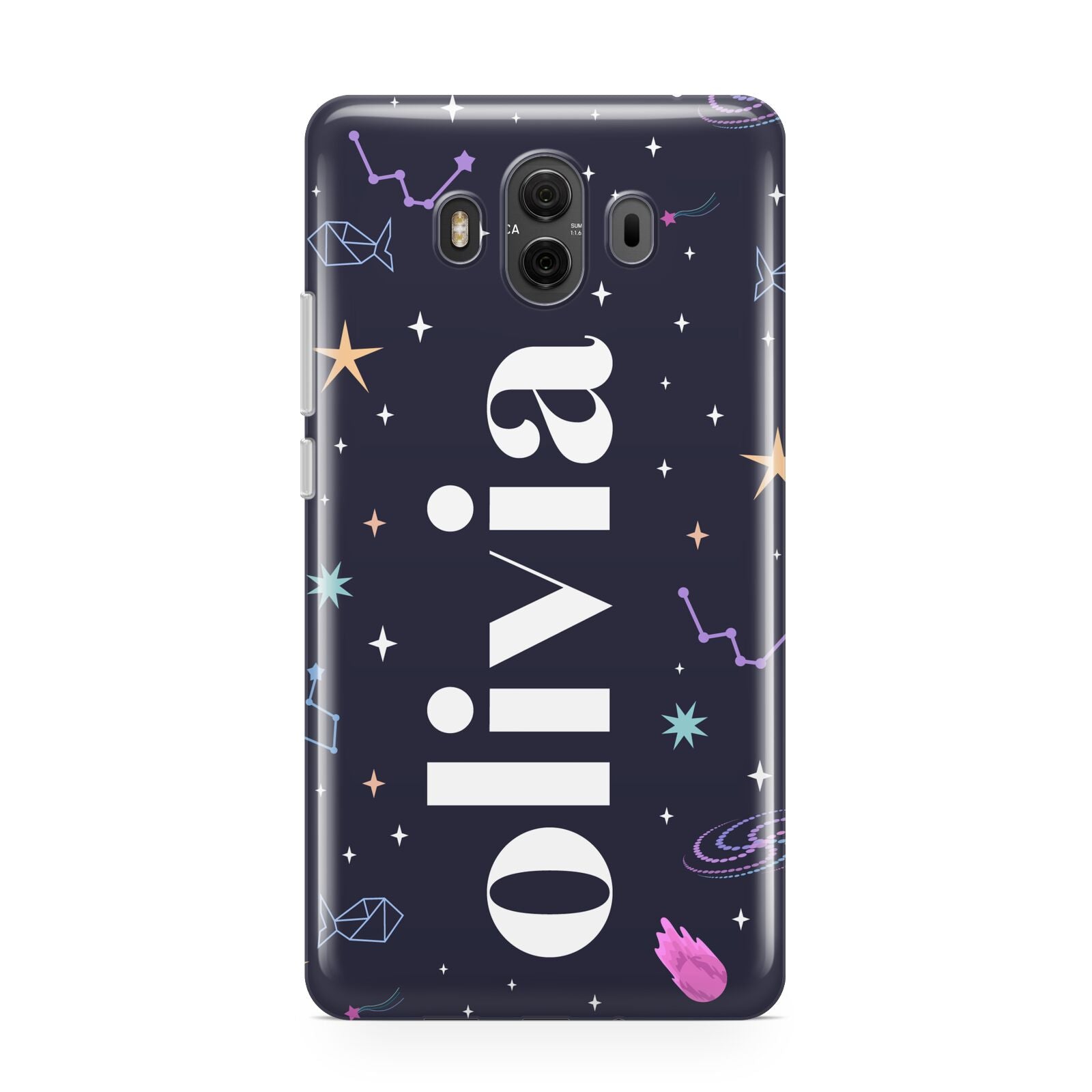 Funky Starry Night Personalised Name Huawei Mate 10 Protective Phone Case