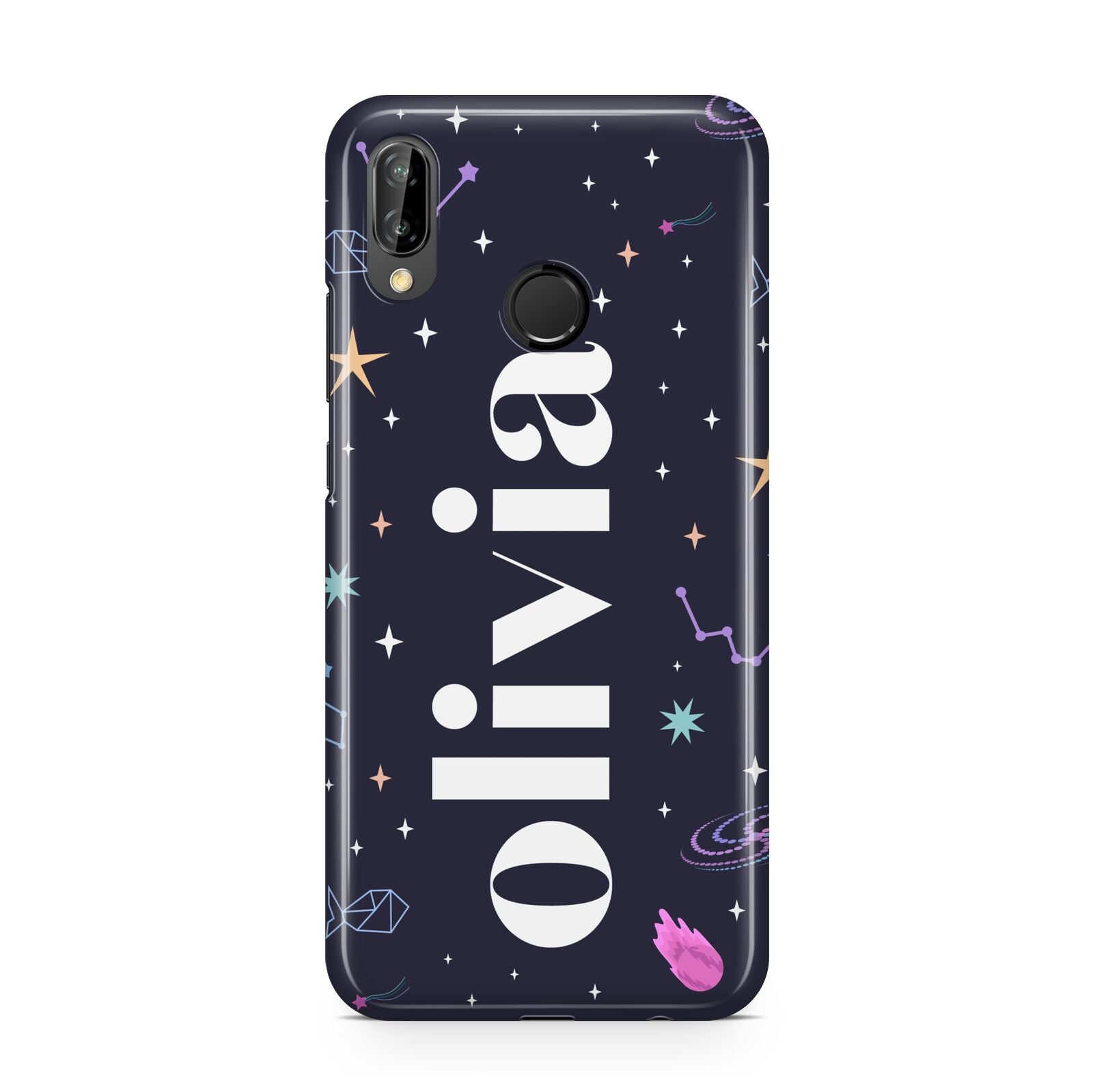 Funky Starry Night Personalised Name Huawei P20 Lite Phone Case