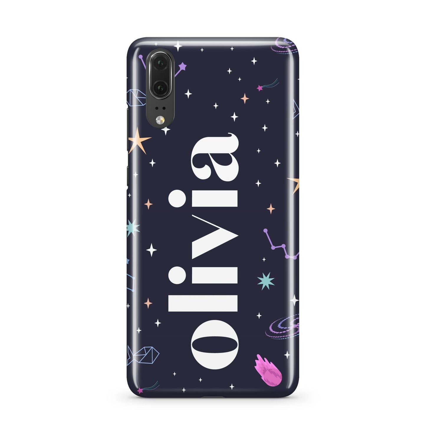 Funky Starry Night Personalised Name Huawei P20 Phone Case