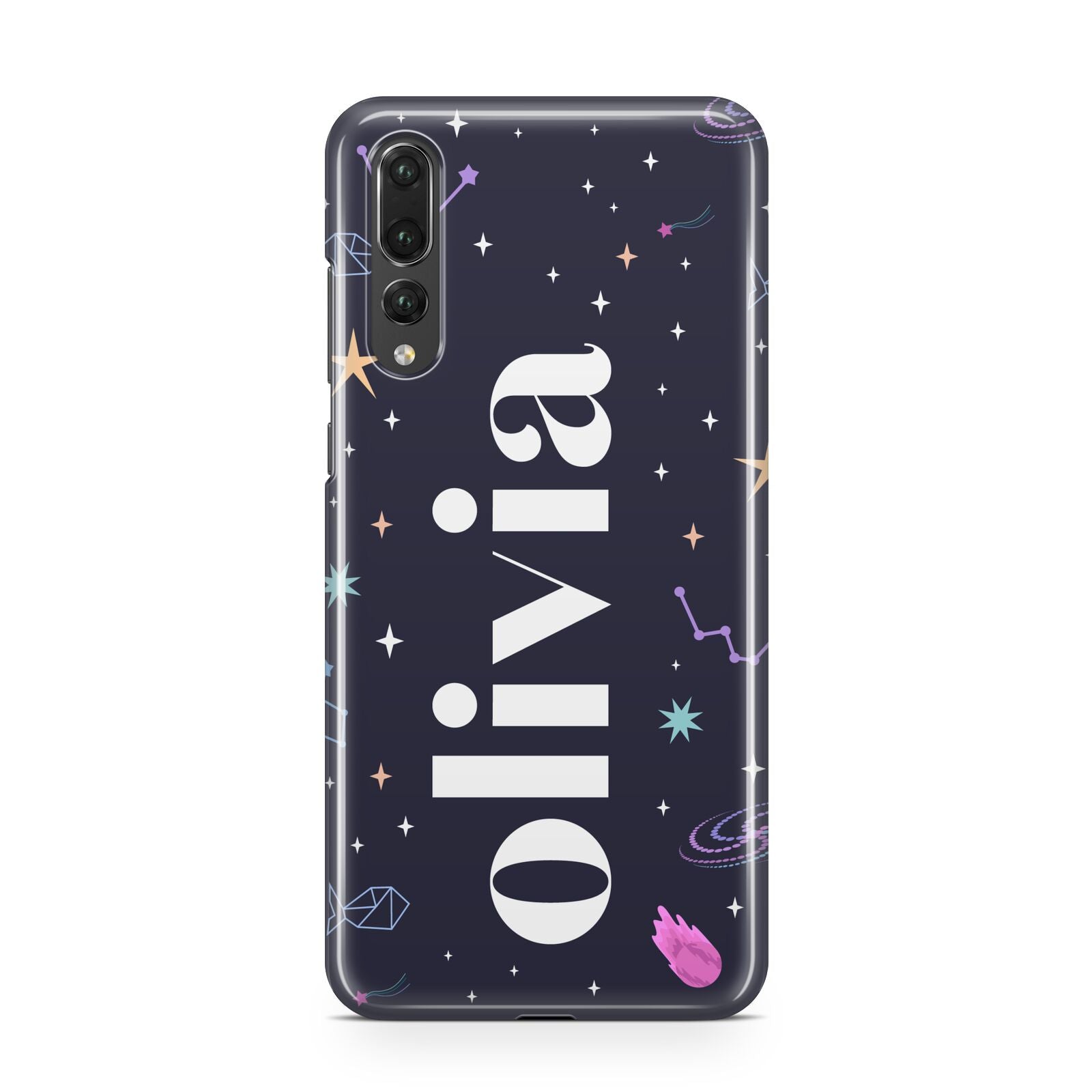 Funky Starry Night Personalised Name Huawei P20 Pro Phone Case