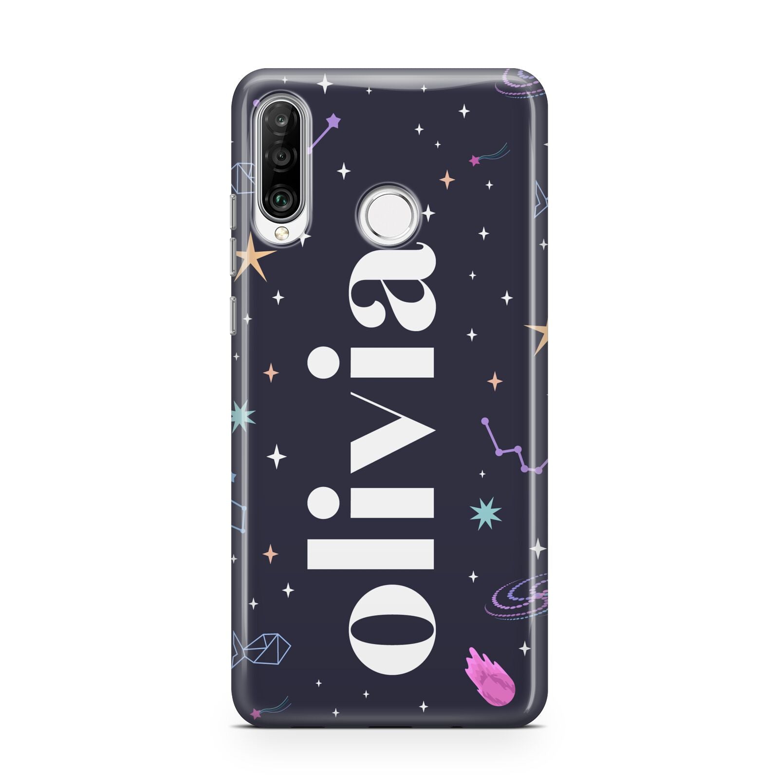 Funky Starry Night Personalised Name Huawei P30 Lite Phone Case