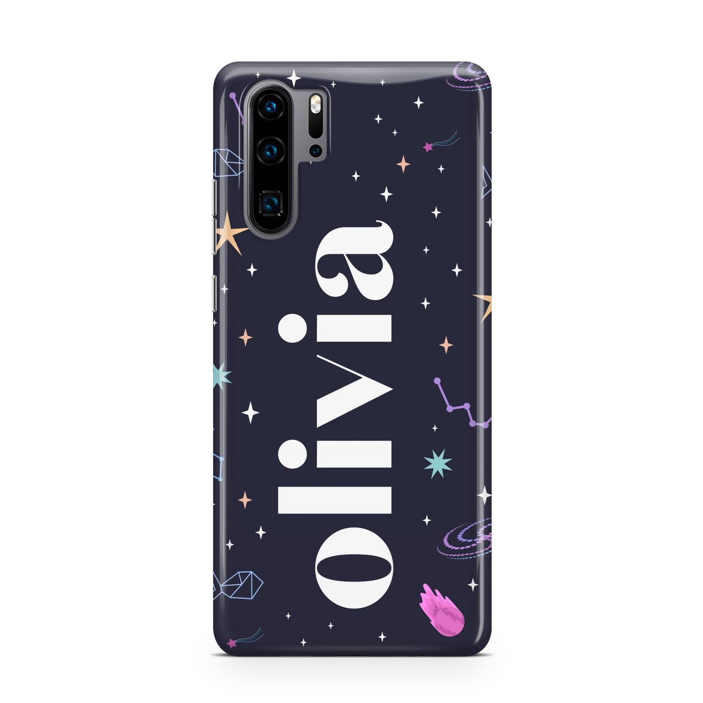 Funky Starry Night Personalised Name Huawei P30 Pro Phone Case