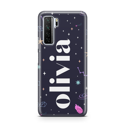 Funky Starry Night Personalised Name Huawei P40 Lite 5G Phone Case