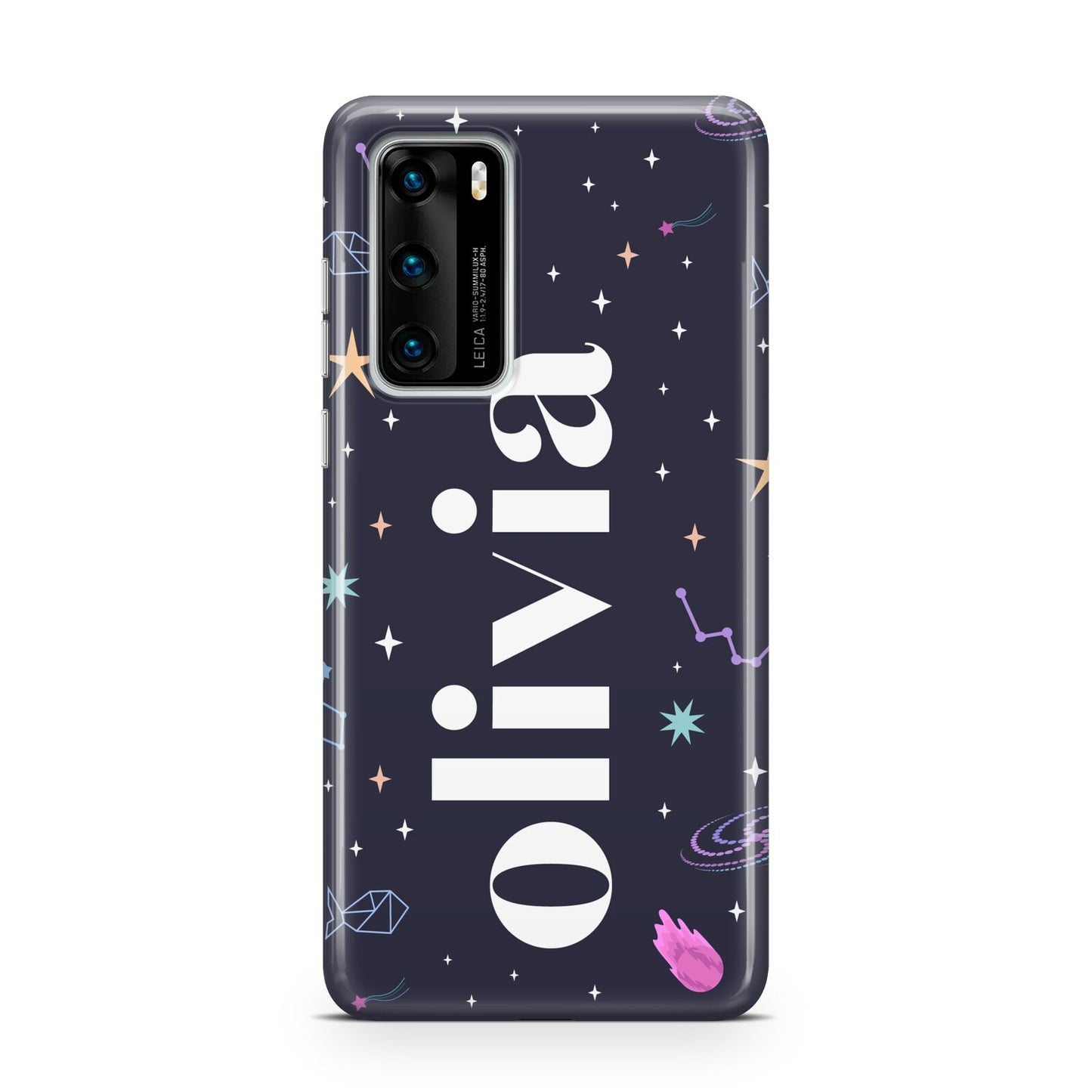 Funky Starry Night Personalised Name Huawei P40 Phone Case