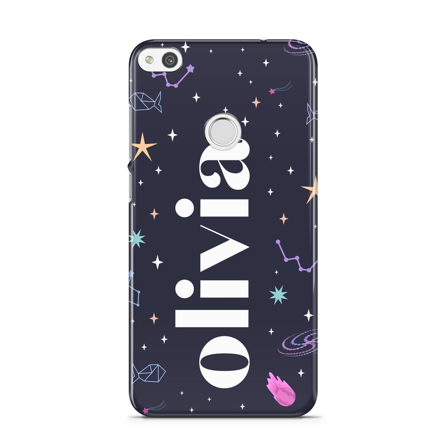 Funky Starry Night Personalised Name Huawei P8 Lite Case