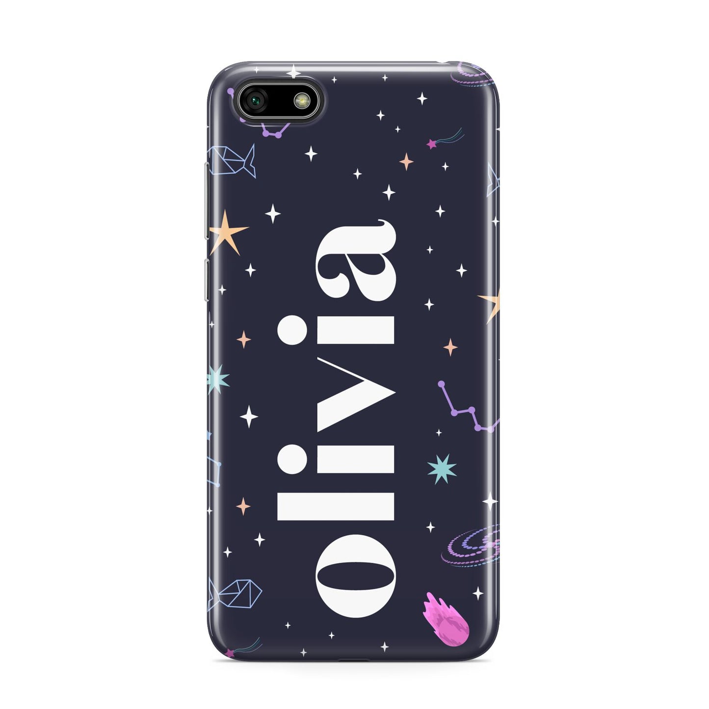 Funky Starry Night Personalised Name Huawei Y5 Prime 2018 Phone Case