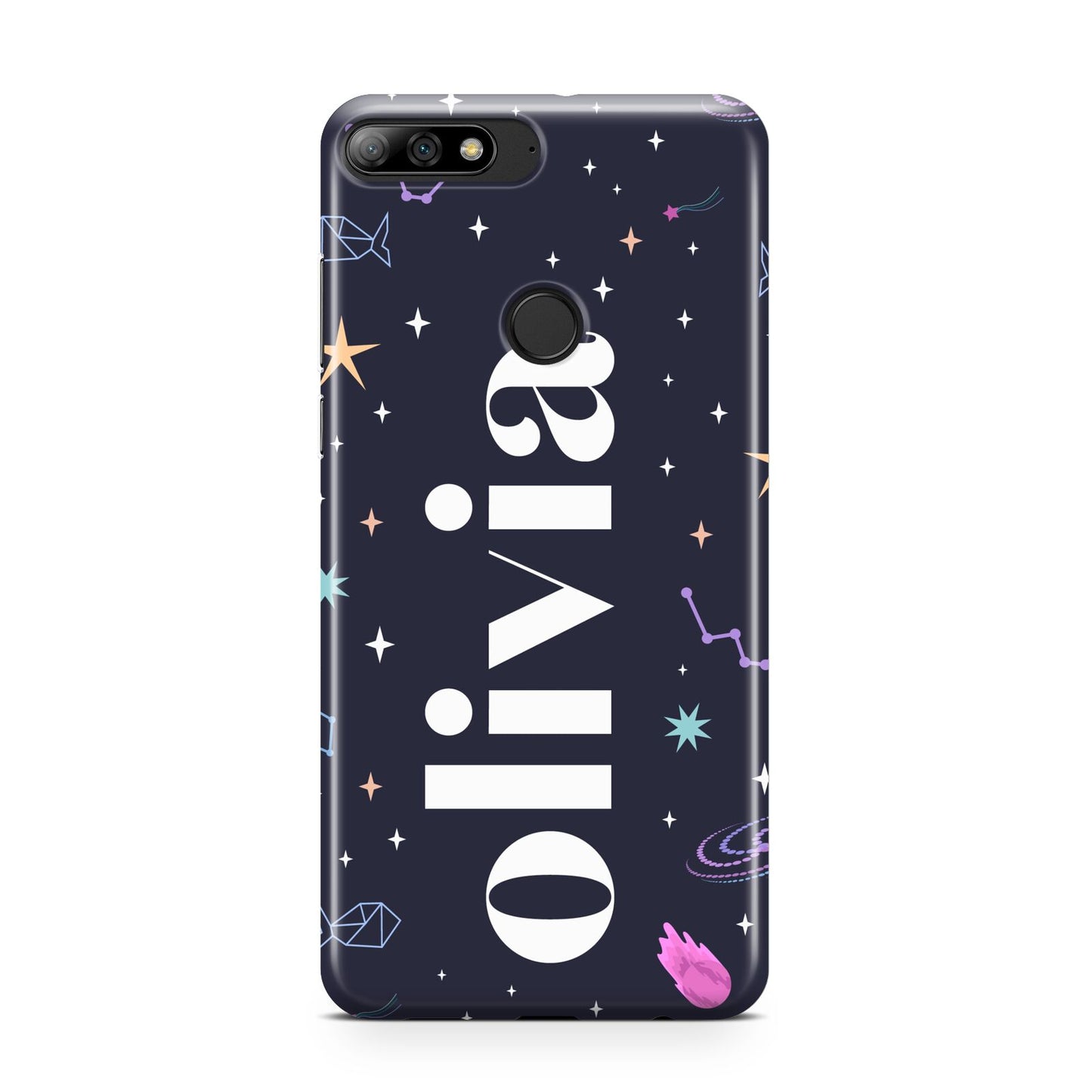 Funky Starry Night Personalised Name Huawei Y7 2018