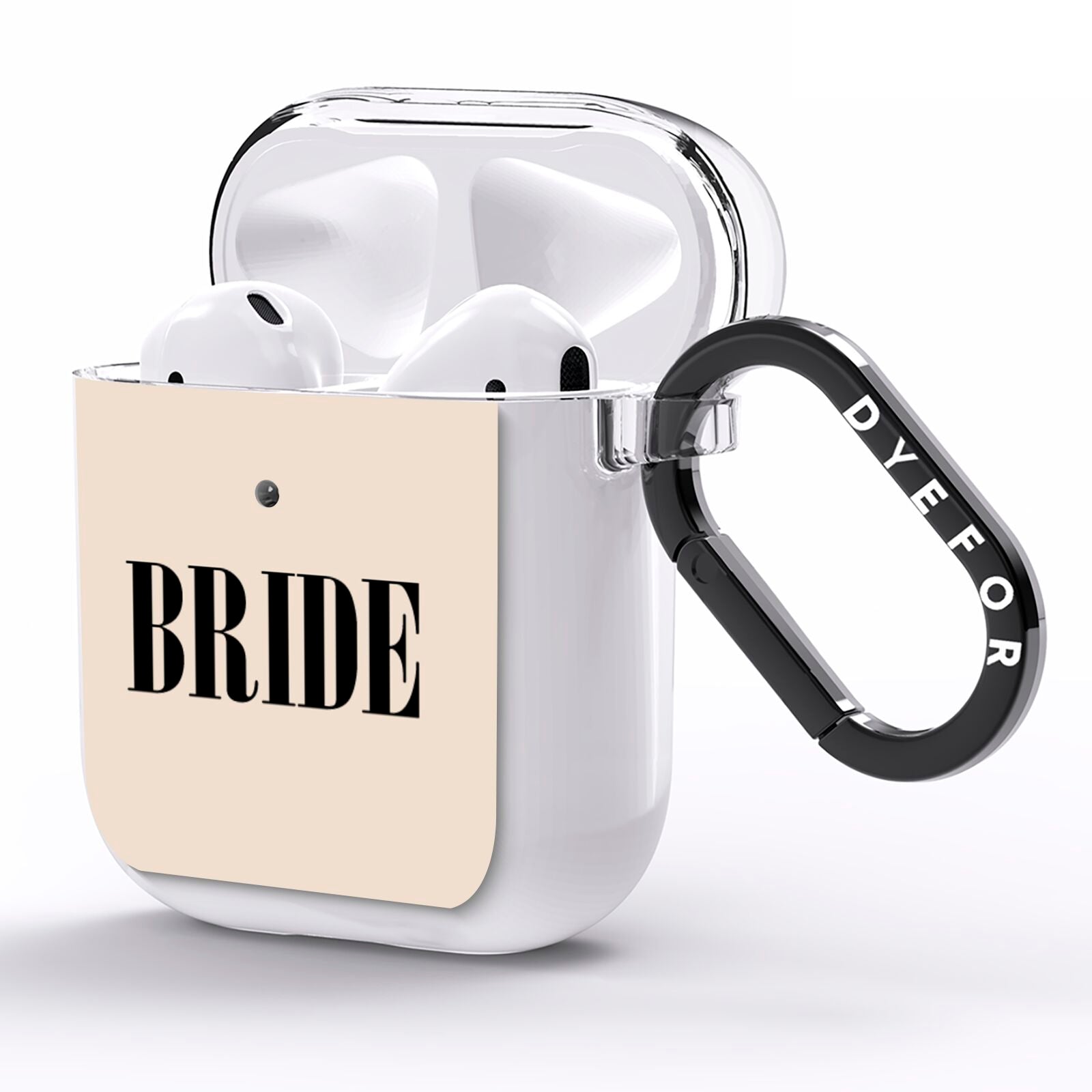 Future Bride AirPods Clear Case Side Image