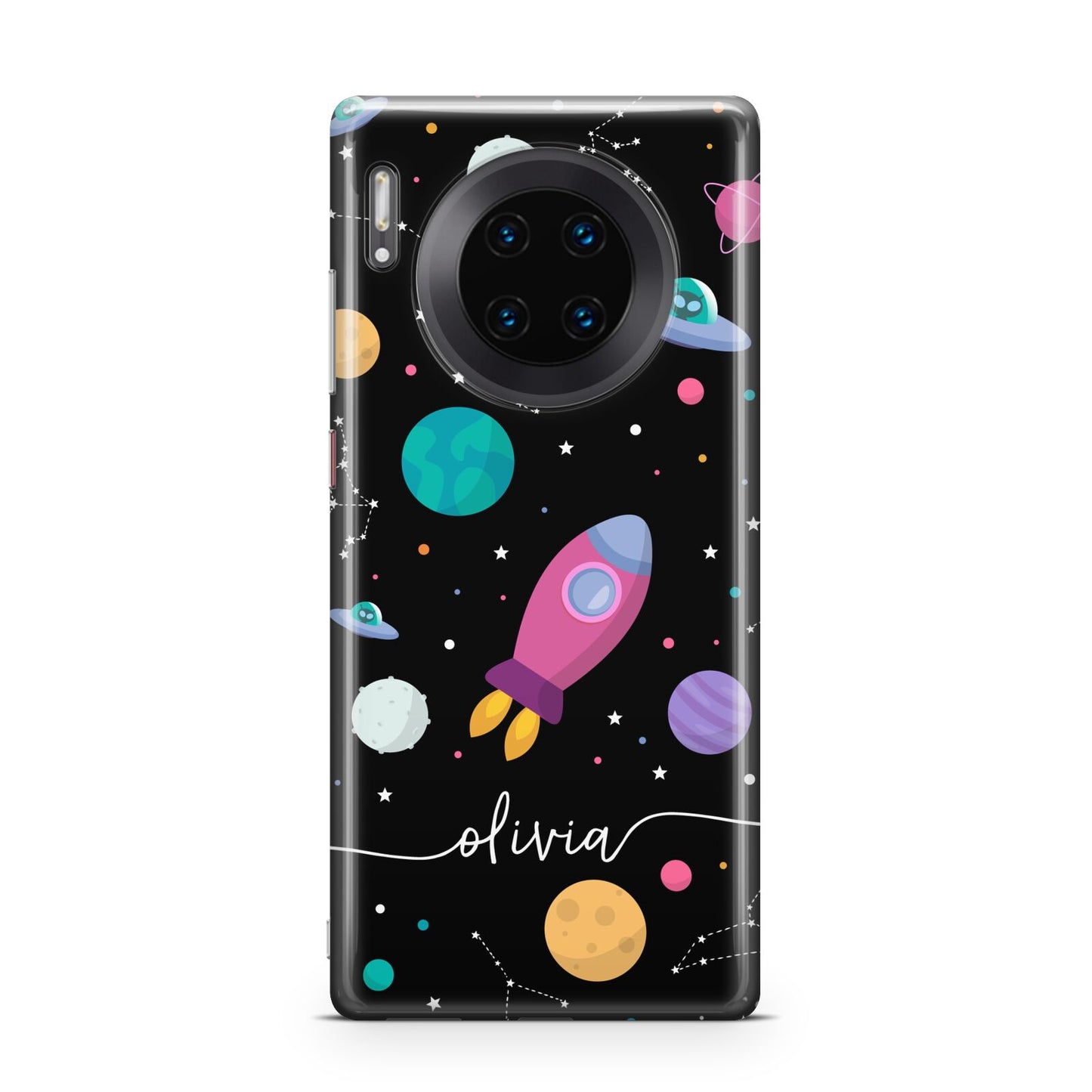 Galaxy Artwork with Name Huawei Mate 30 Pro Phone Case