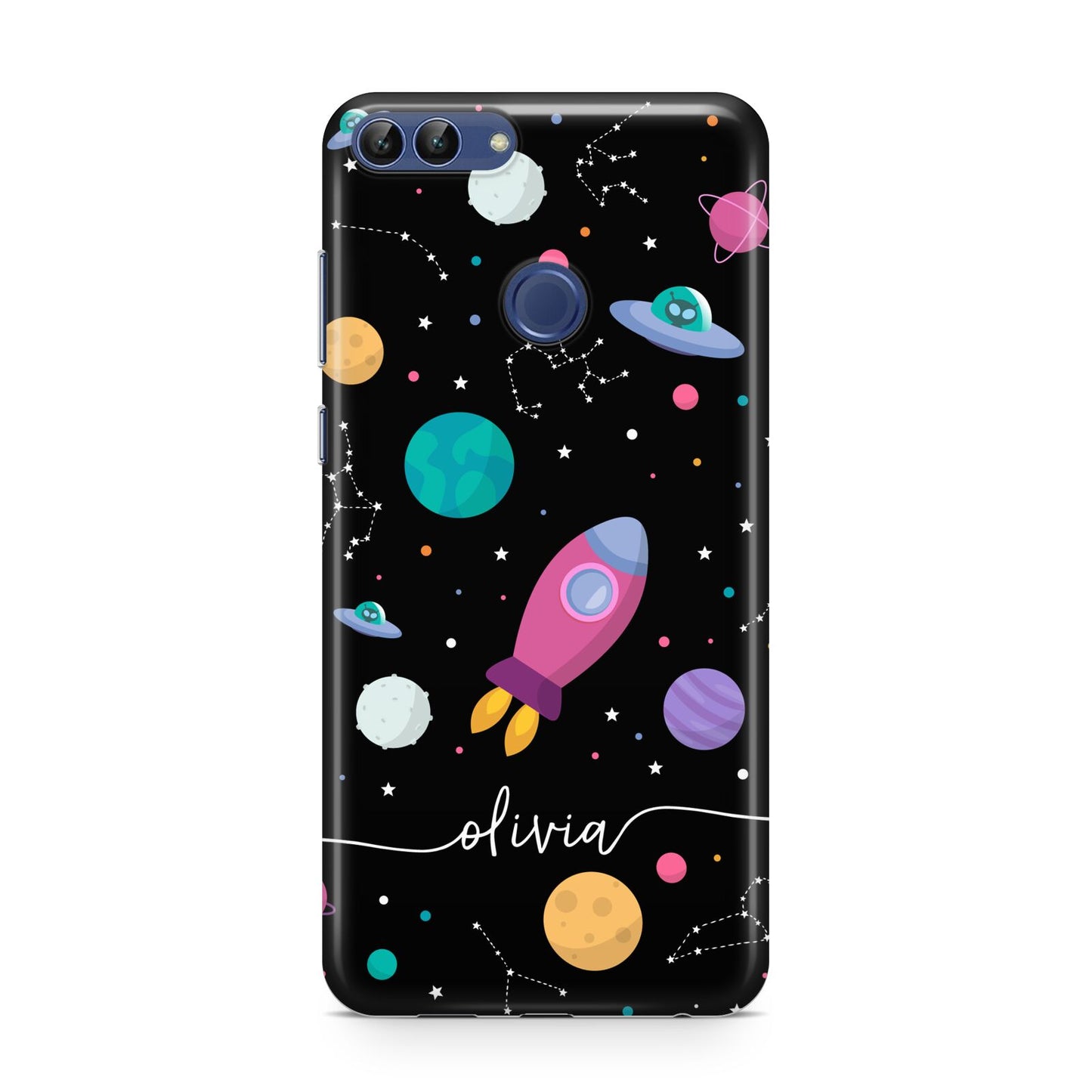 Galaxy Artwork with Name Huawei P Smart Case