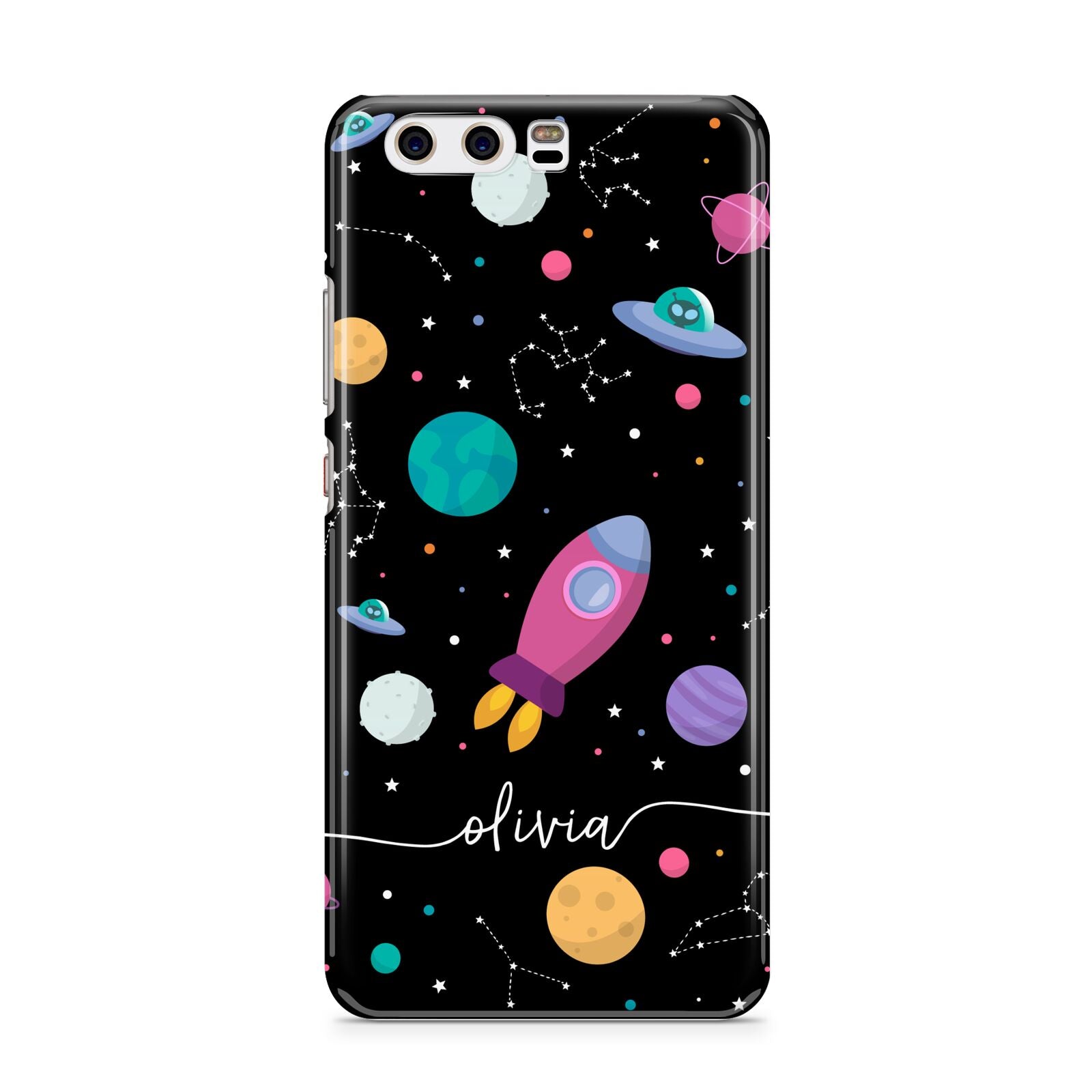 Galaxy Artwork with Name Huawei P10 Phone Case