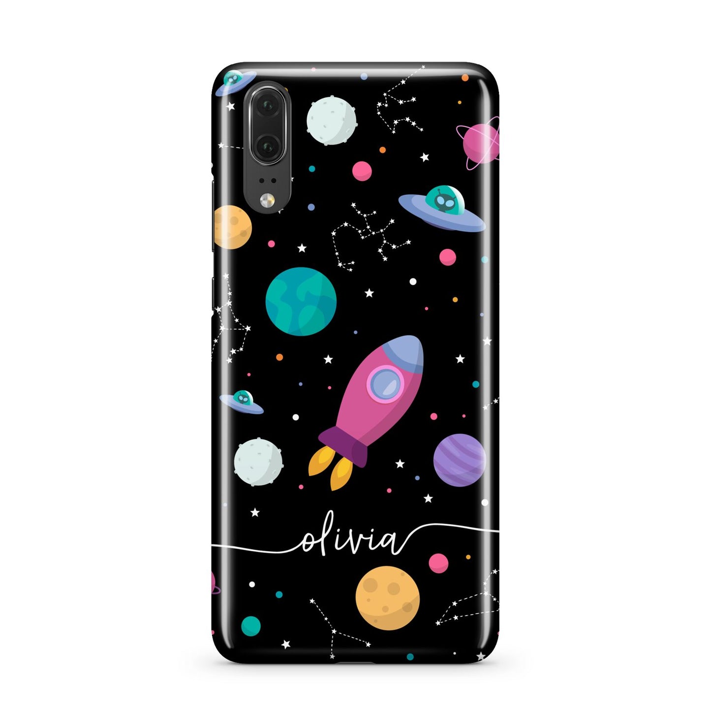 Galaxy Artwork with Name Huawei P20 Phone Case