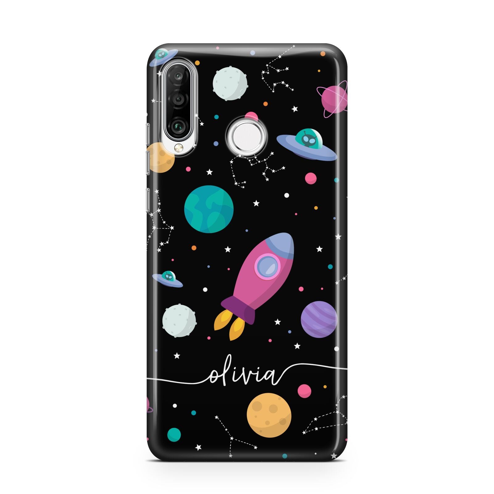 Galaxy Artwork with Name Huawei P30 Lite Phone Case