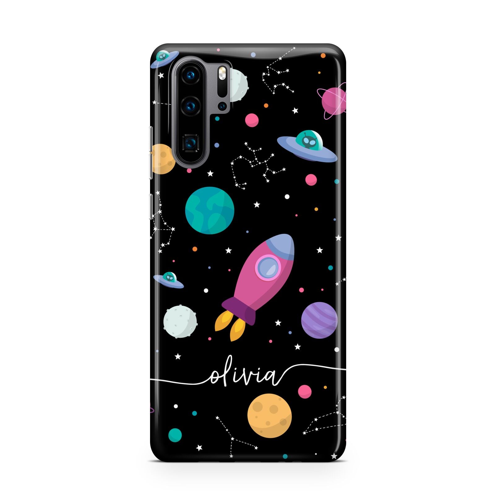 Galaxy Artwork with Name Huawei P30 Pro Phone Case