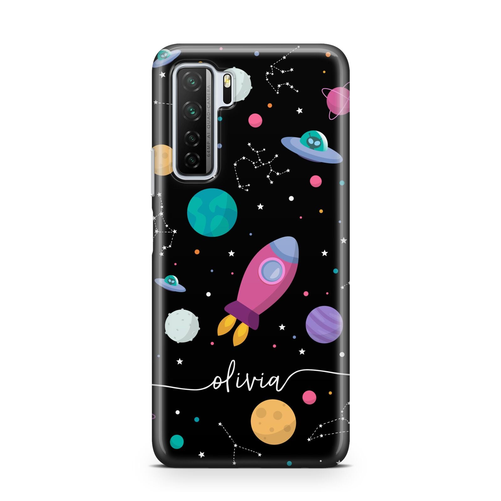 Galaxy Artwork with Name Huawei P40 Lite 5G Phone Case