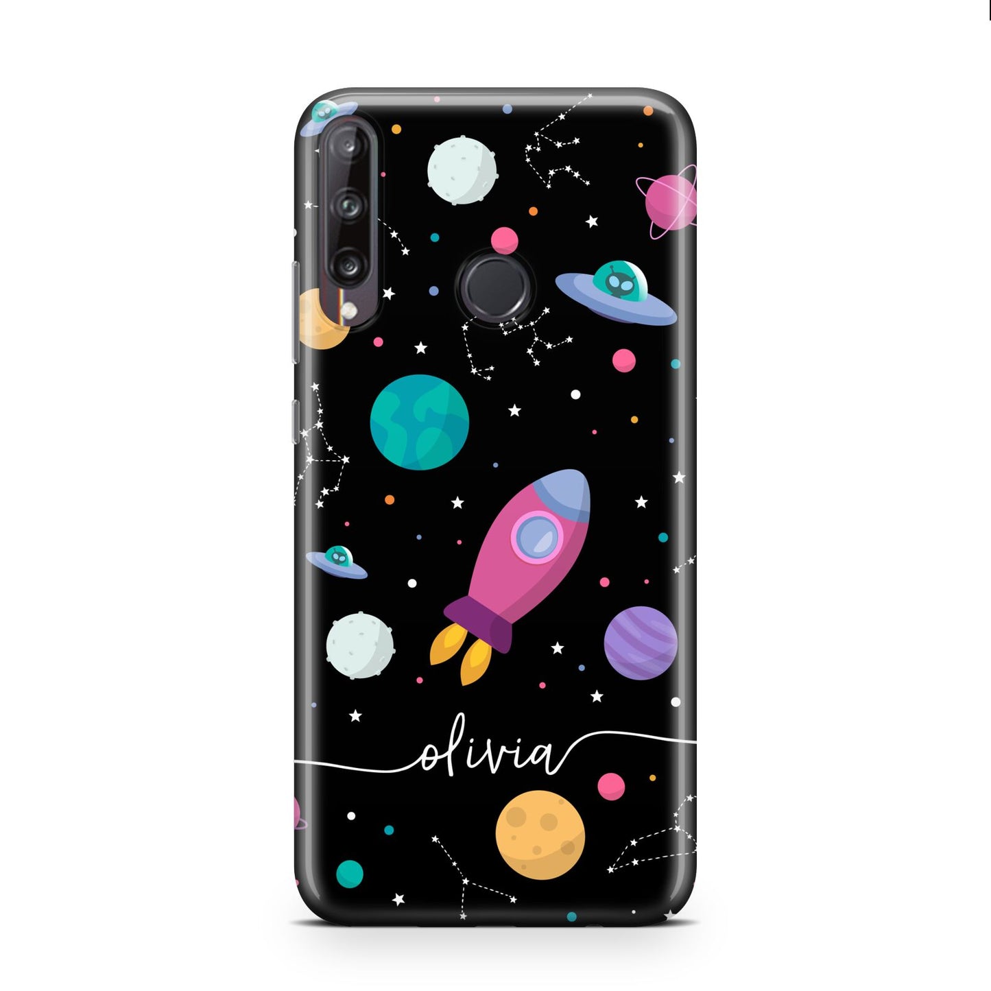 Galaxy Artwork with Name Huawei P40 Lite E Phone Case