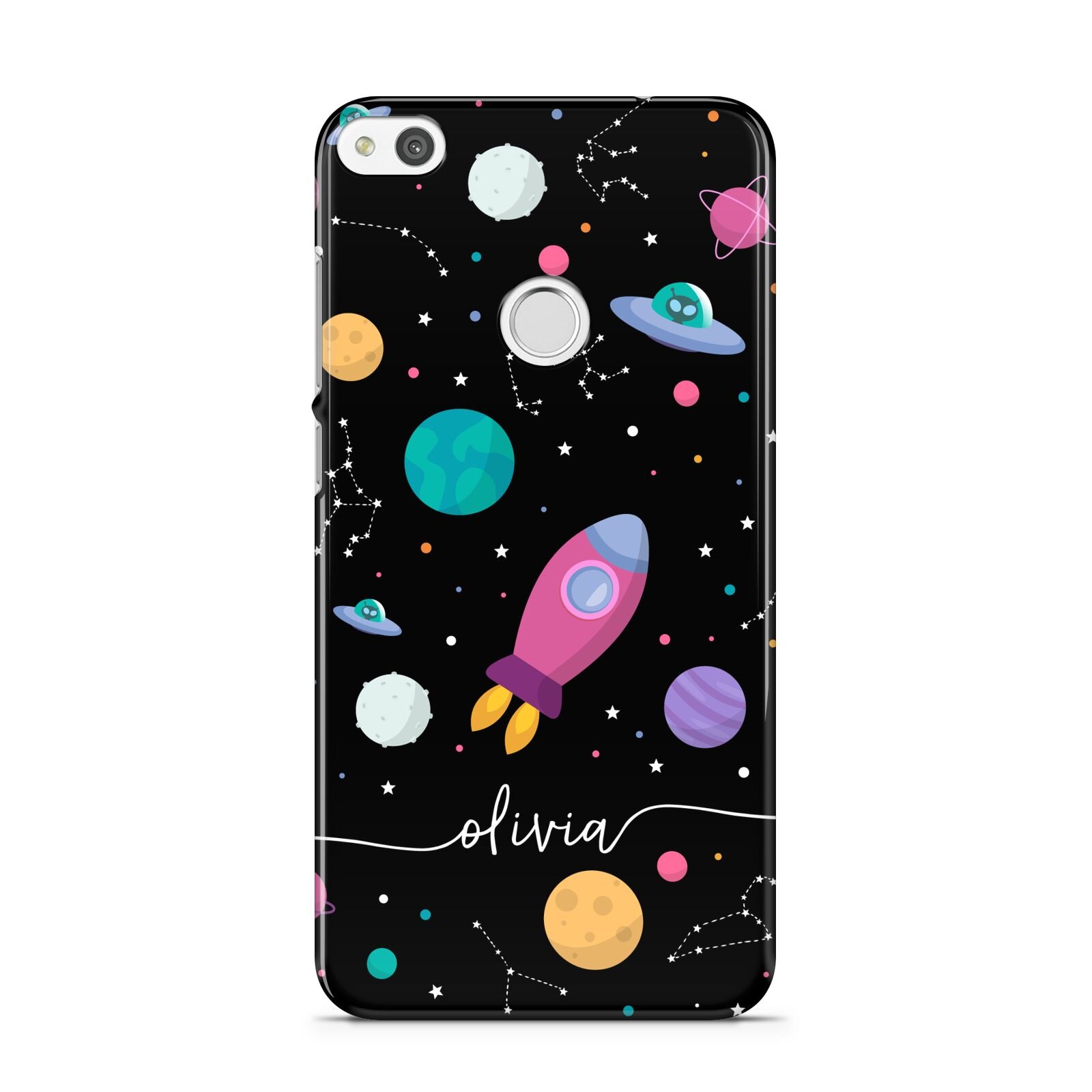 Galaxy Artwork with Name Huawei P8 Lite Case