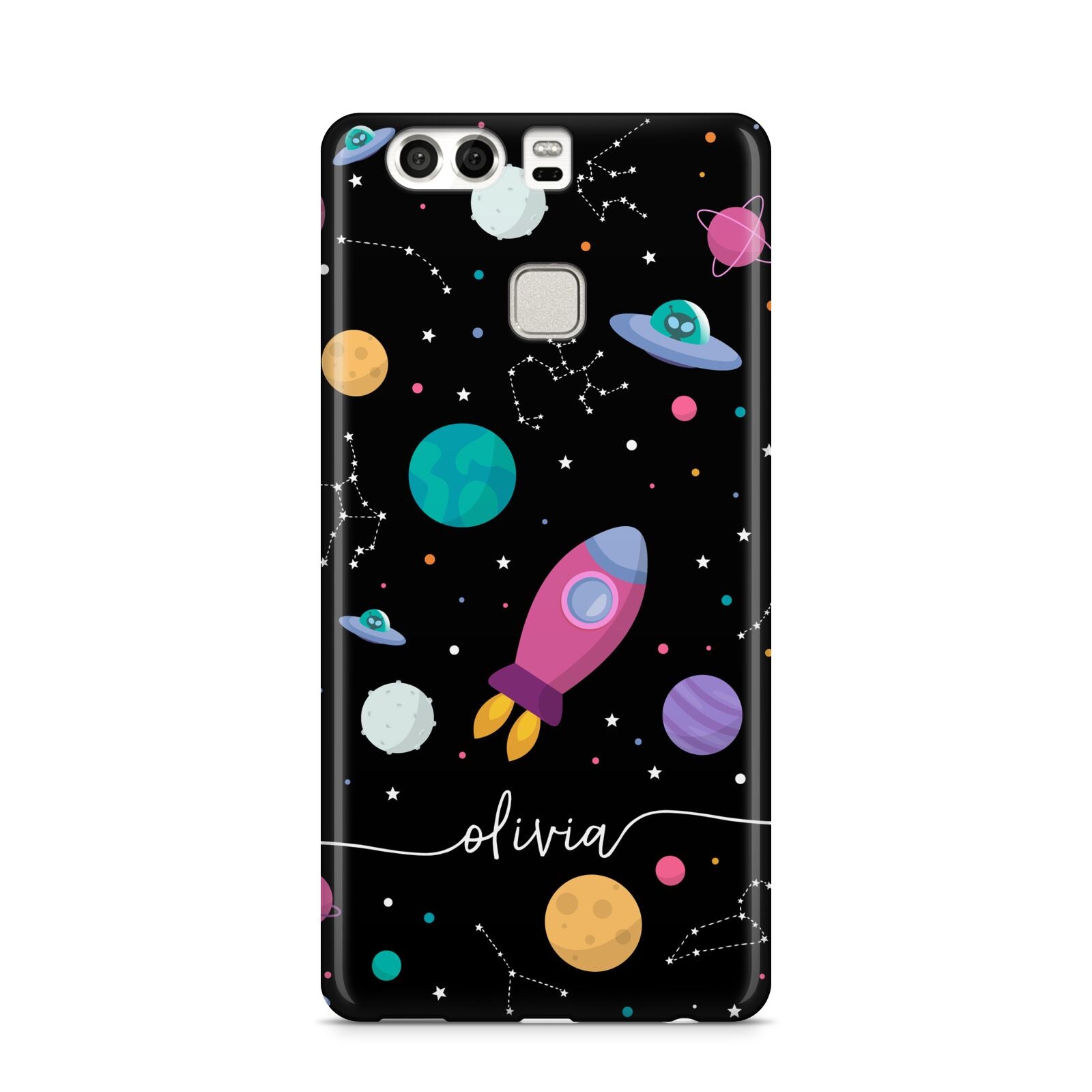 Galaxy Artwork with Name Huawei P9 Case