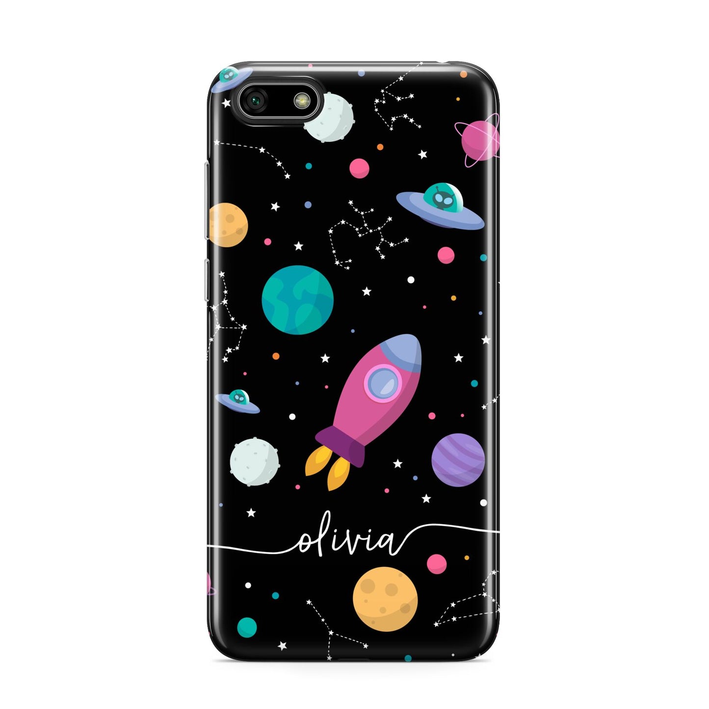 Galaxy Artwork with Name Huawei Y5 Prime 2018 Phone Case