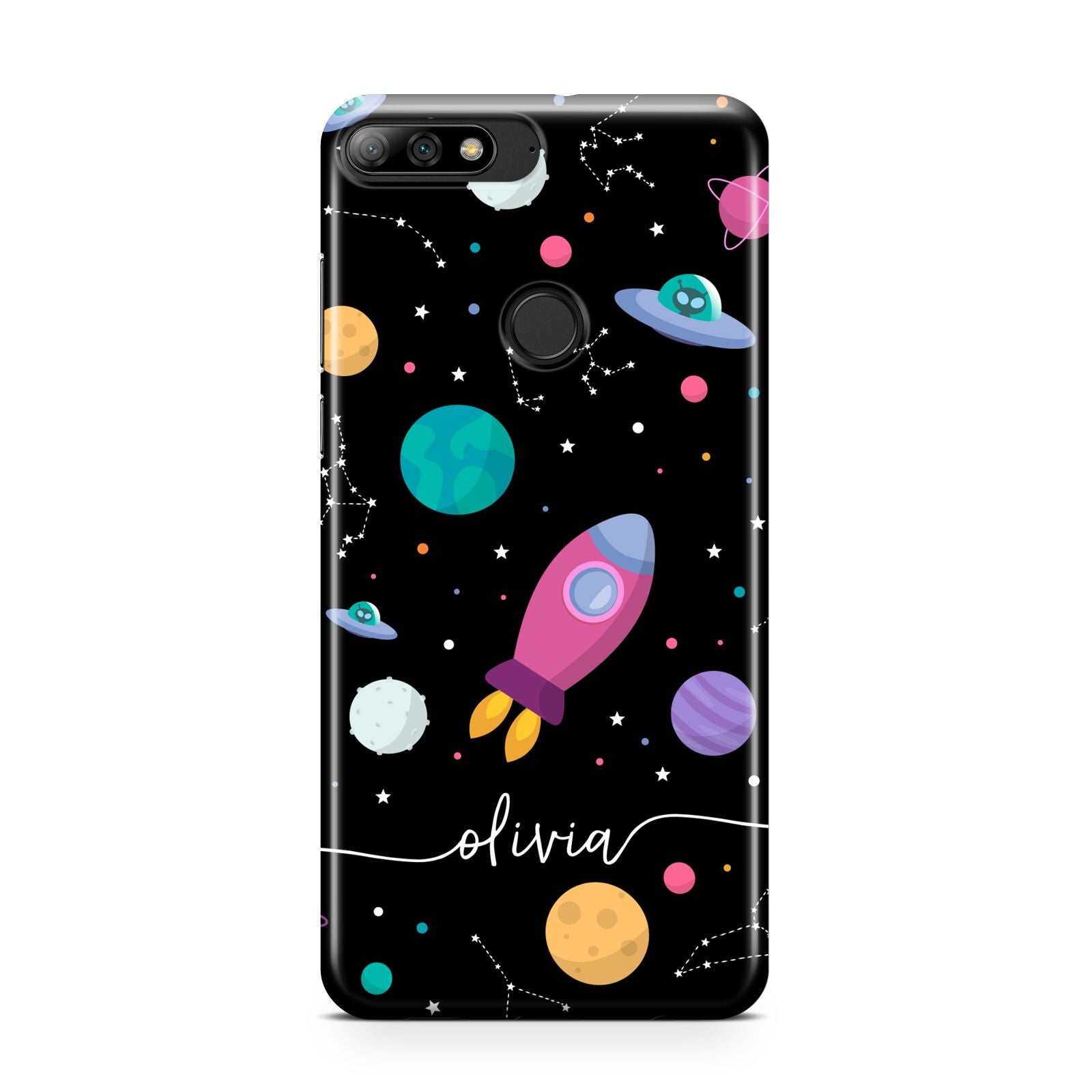 Galaxy Artwork with Name Huawei Y7 2018