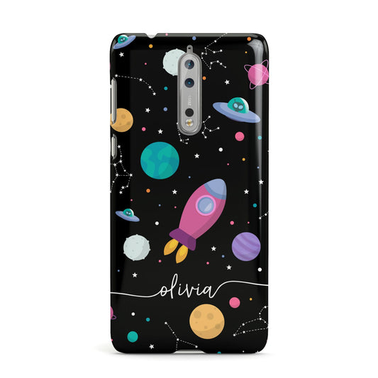 Galaxy Artwork with Name Nokia Case