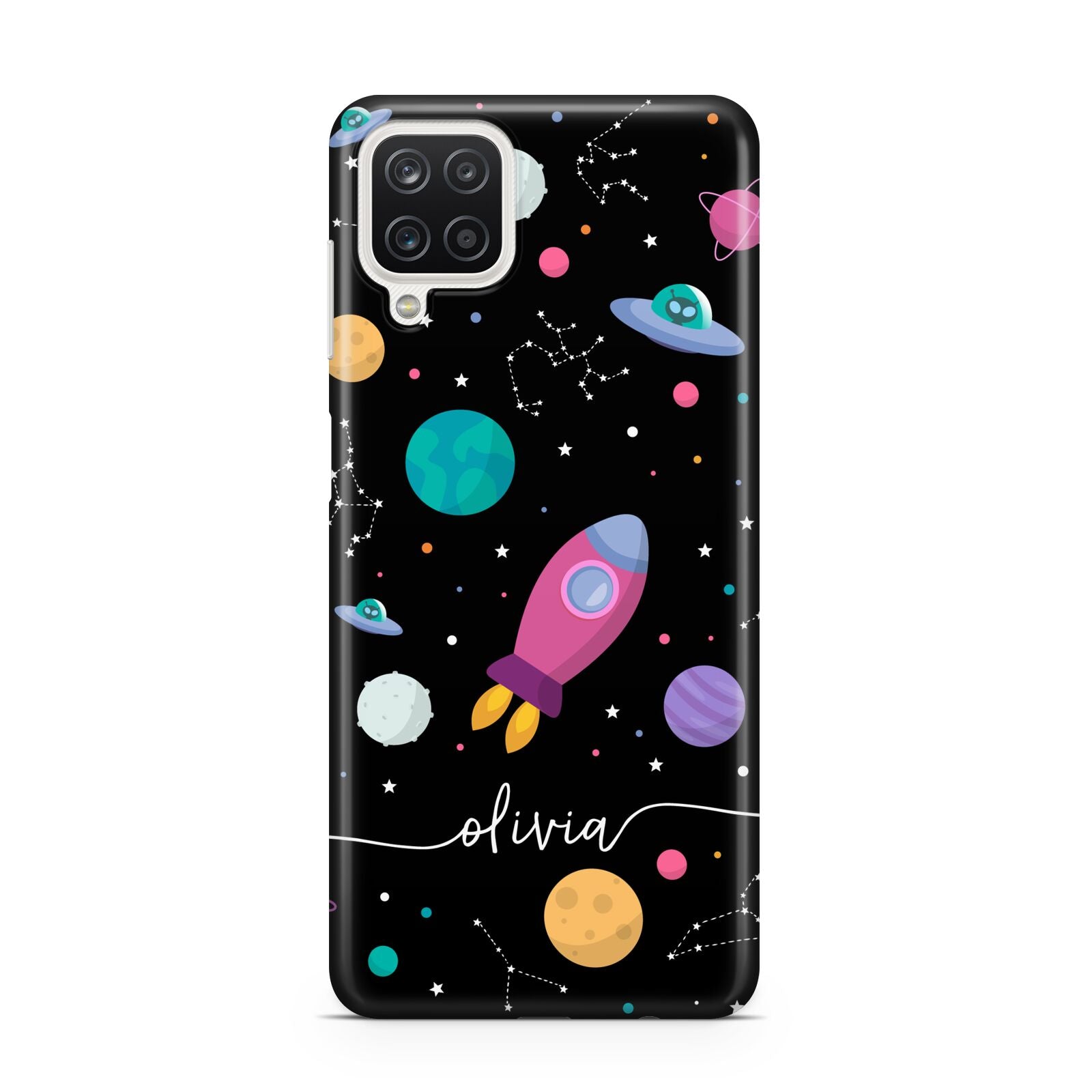 Galaxy Artwork with Name Samsung A12 Case