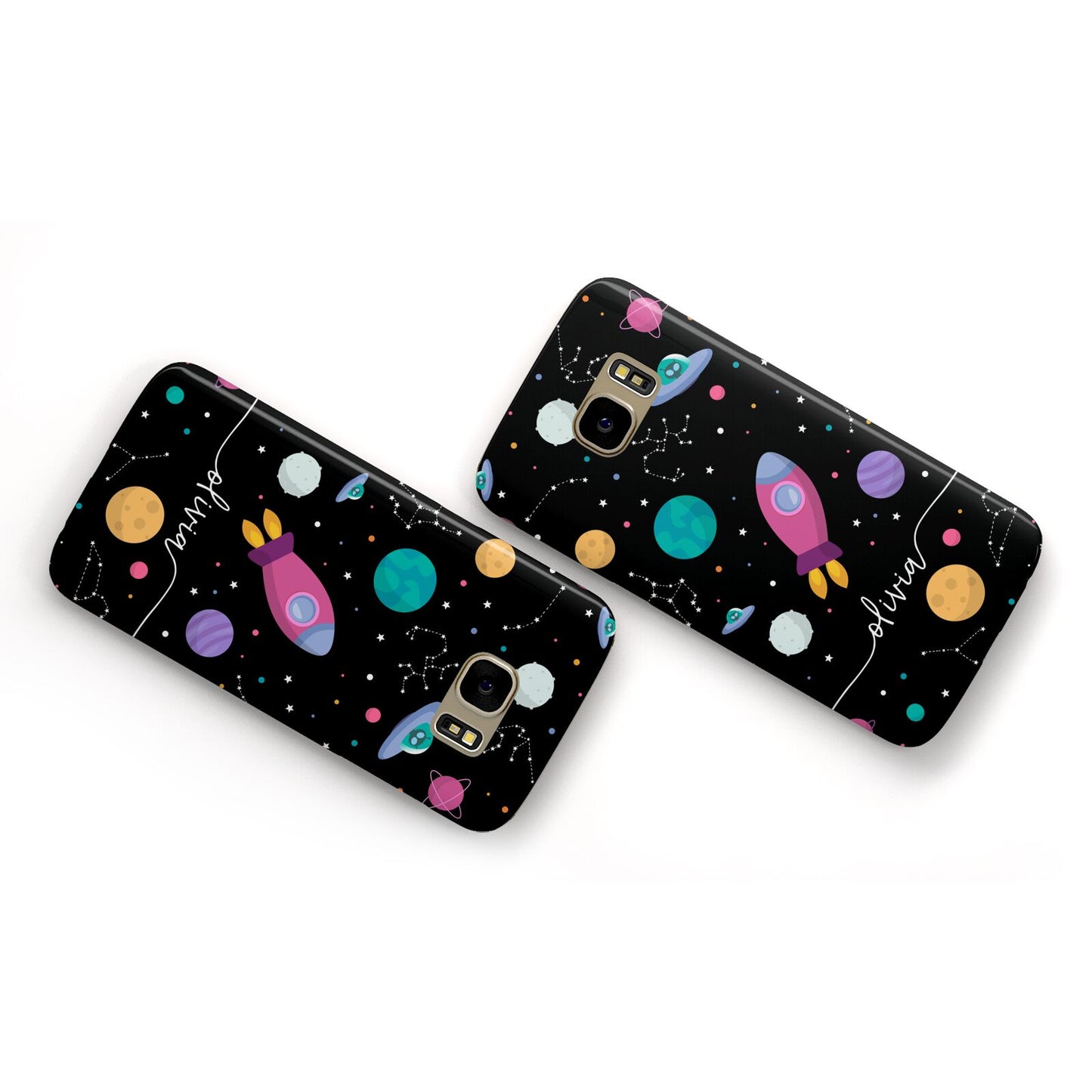 Galaxy Artwork with Name Samsung Galaxy Case Flat Overview