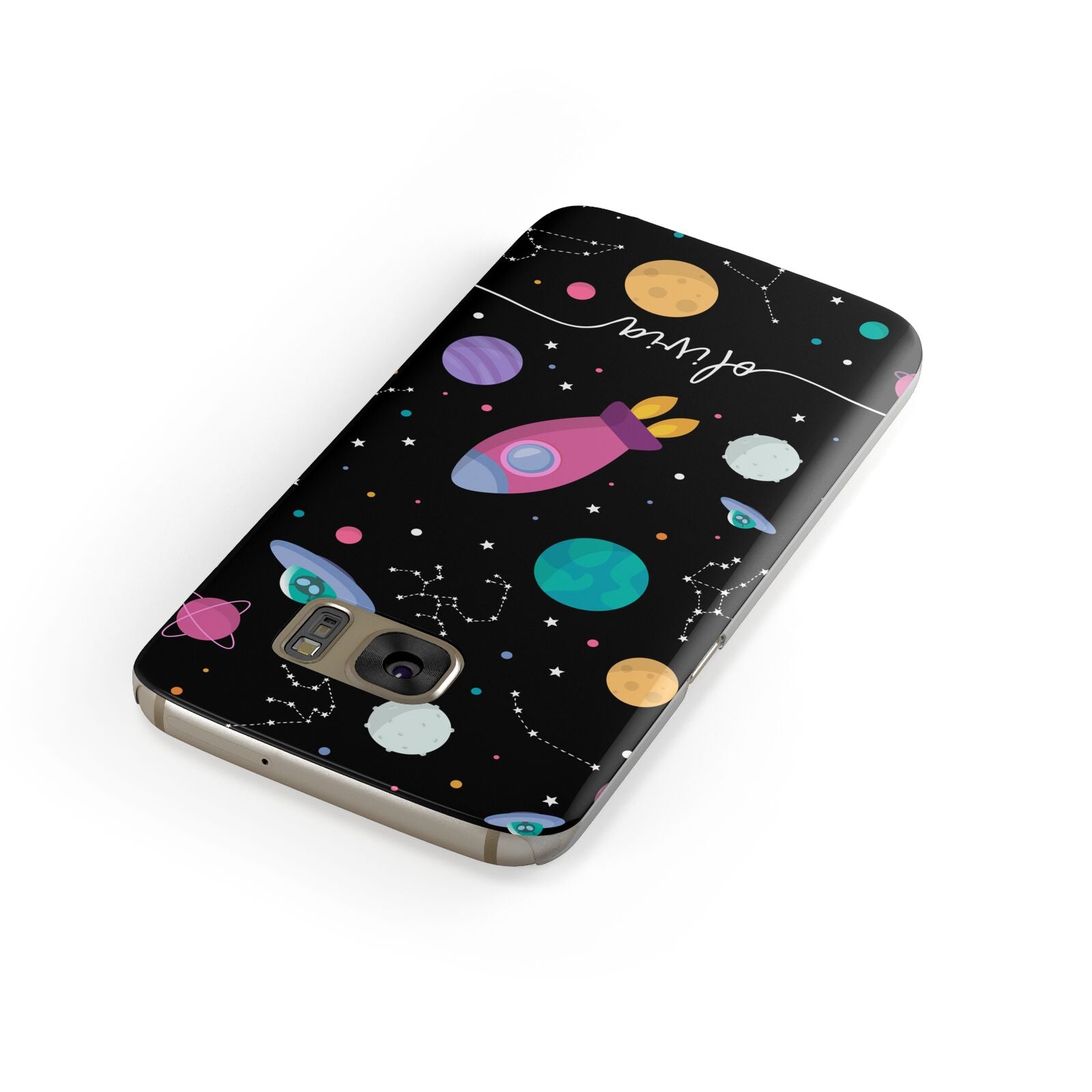 Galaxy Artwork with Name Samsung Galaxy Case Front Close Up