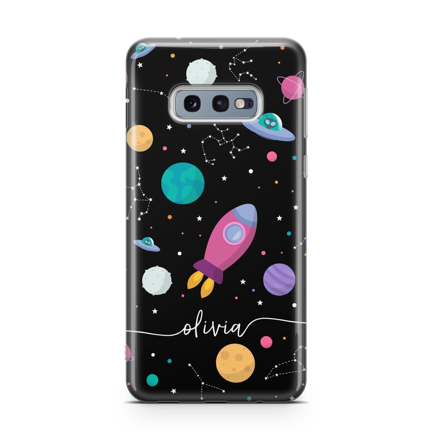 Galaxy Artwork with Name Samsung Galaxy S10E Case