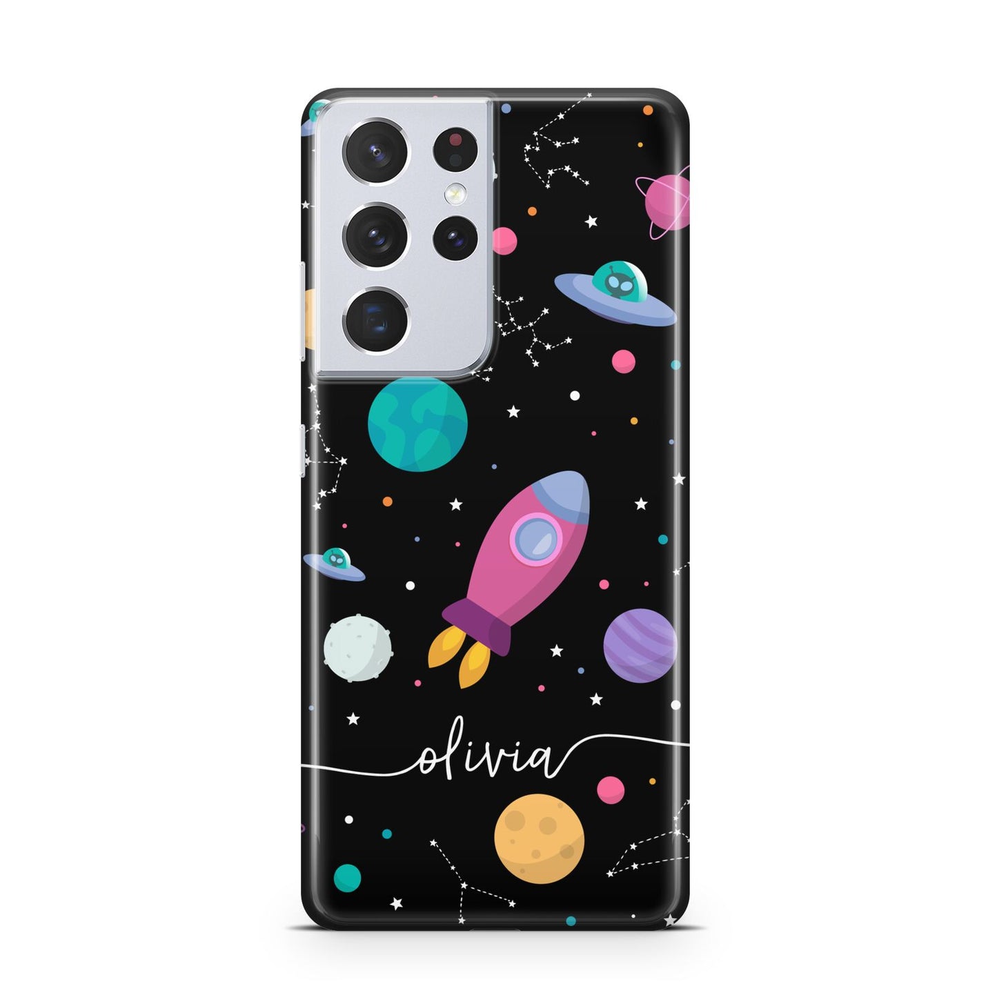 Galaxy Artwork with Name Samsung S21 Ultra Case