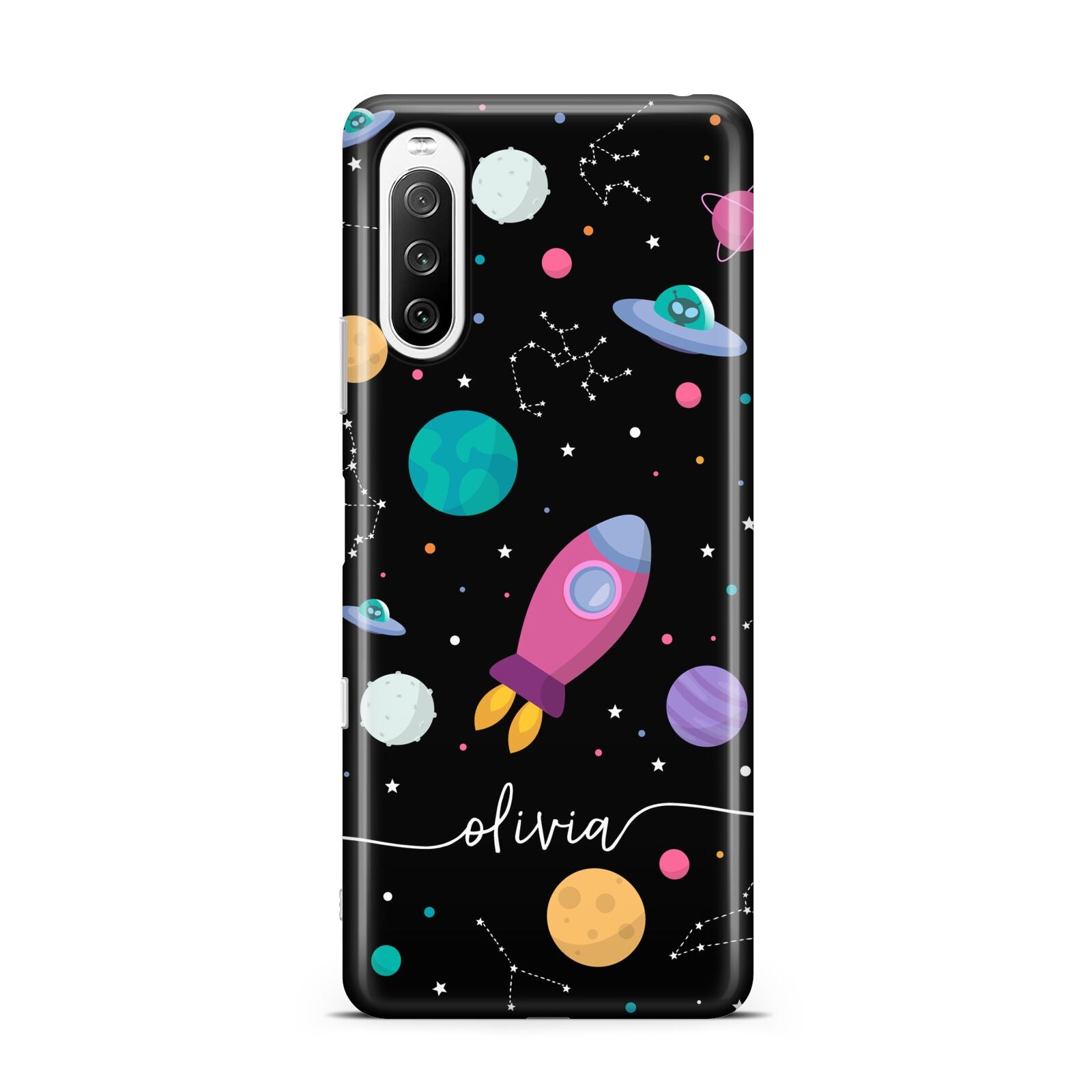 Galaxy Artwork with Name Sony Xperia 10 III Case