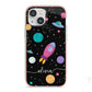 Galaxy Artwork with Name iPhone 13 Mini TPU Impact Case with Pink Edges