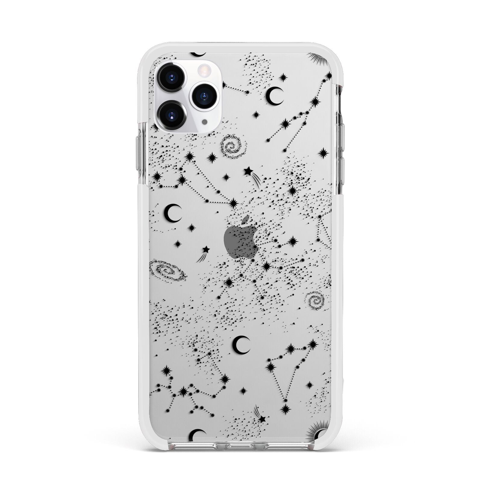 Galaxy Constellation Apple iPhone 11 Pro Max in Silver with White Impact Case