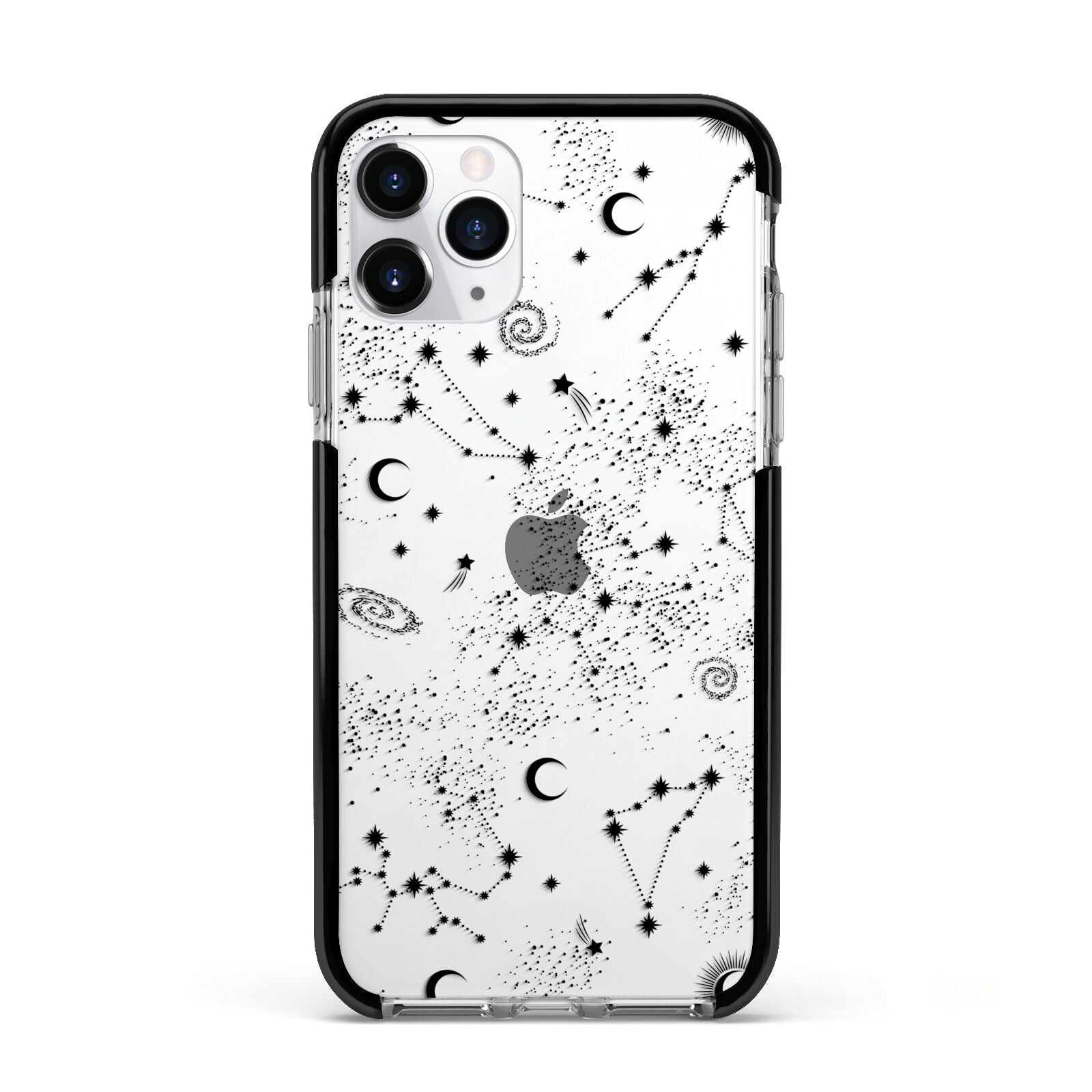 Galaxy Constellation Apple iPhone 11 Pro in Silver with Black Impact Case