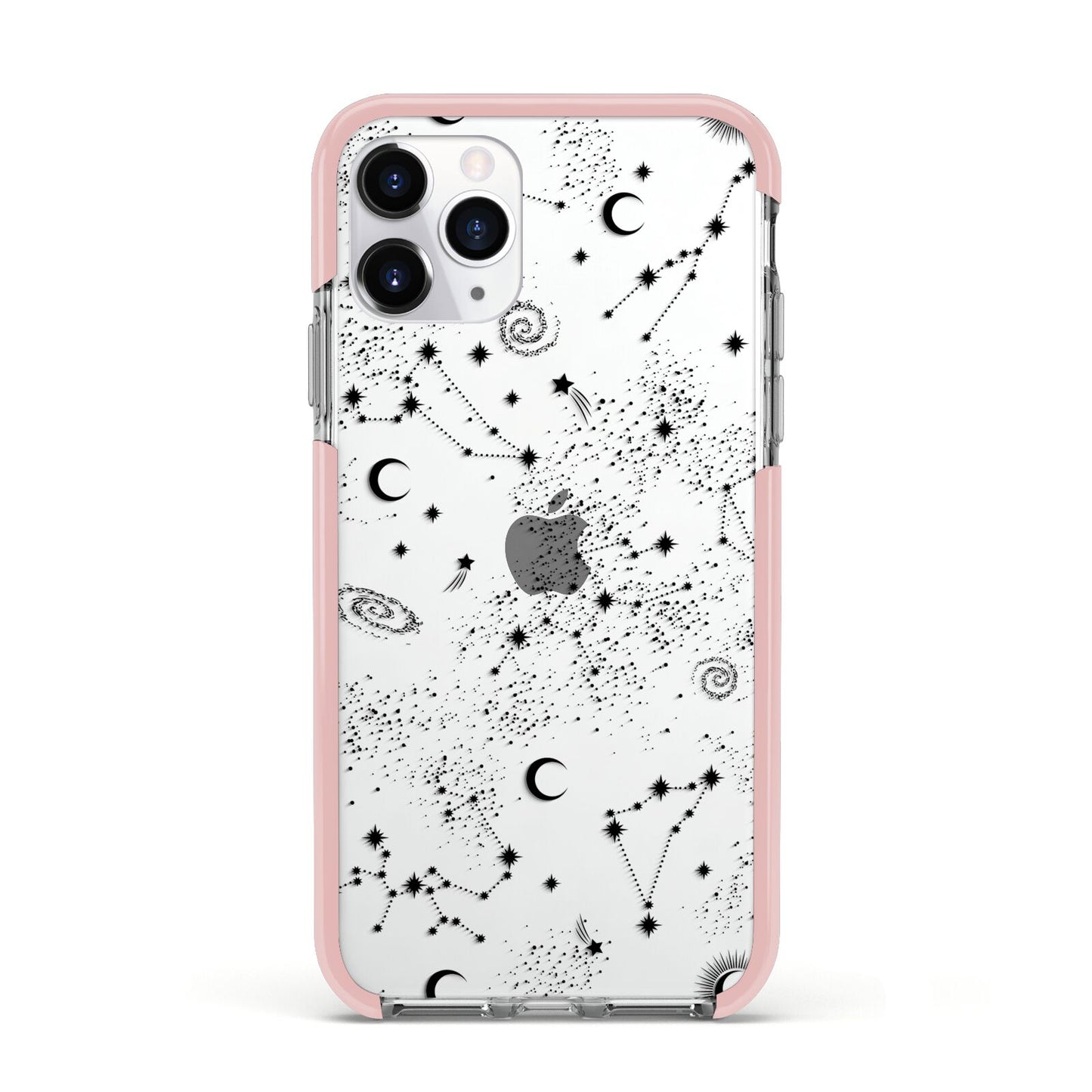 Galaxy Constellation Apple iPhone 11 Pro in Silver with Pink Impact Case