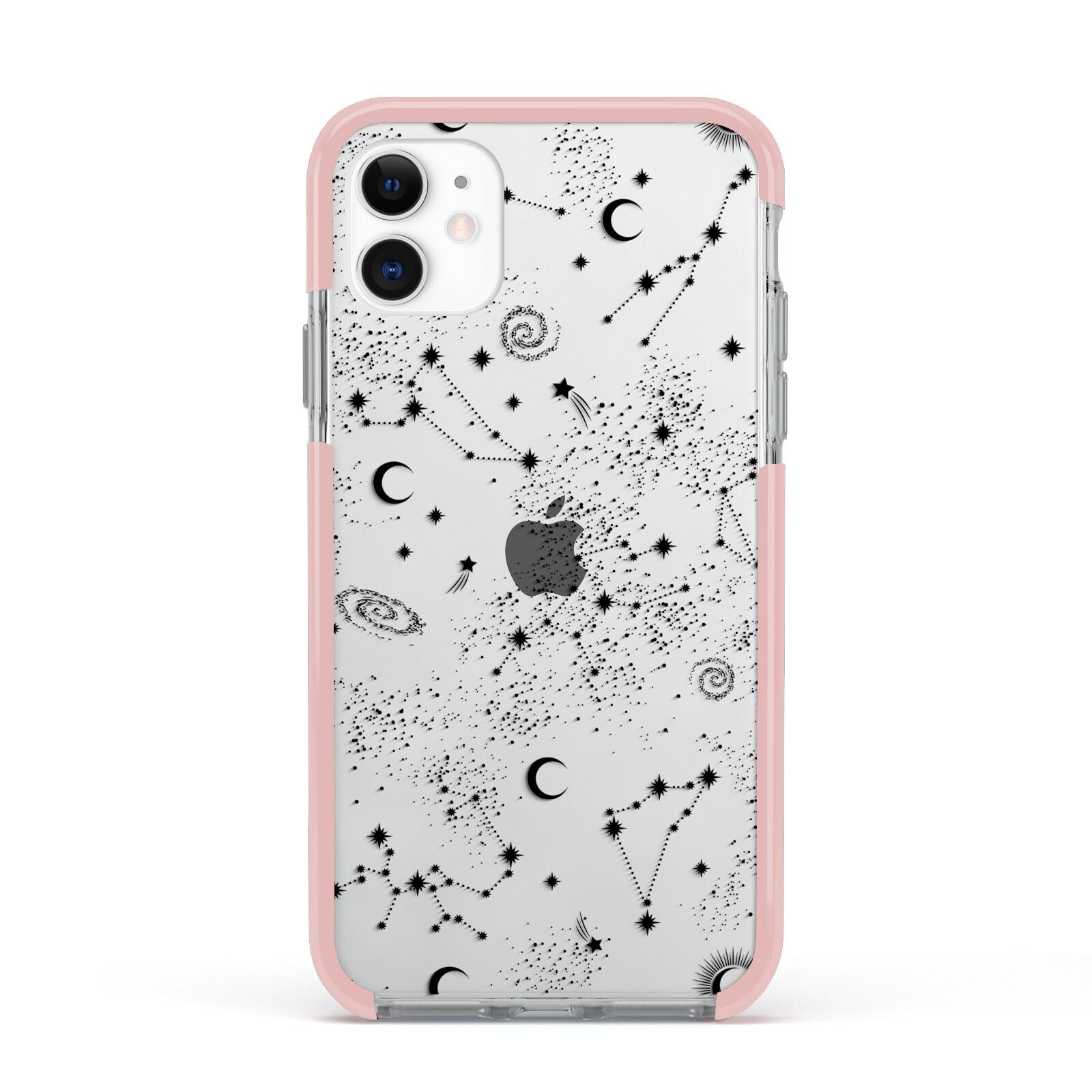 Galaxy Constellation Apple iPhone 11 in White with Pink Impact Case