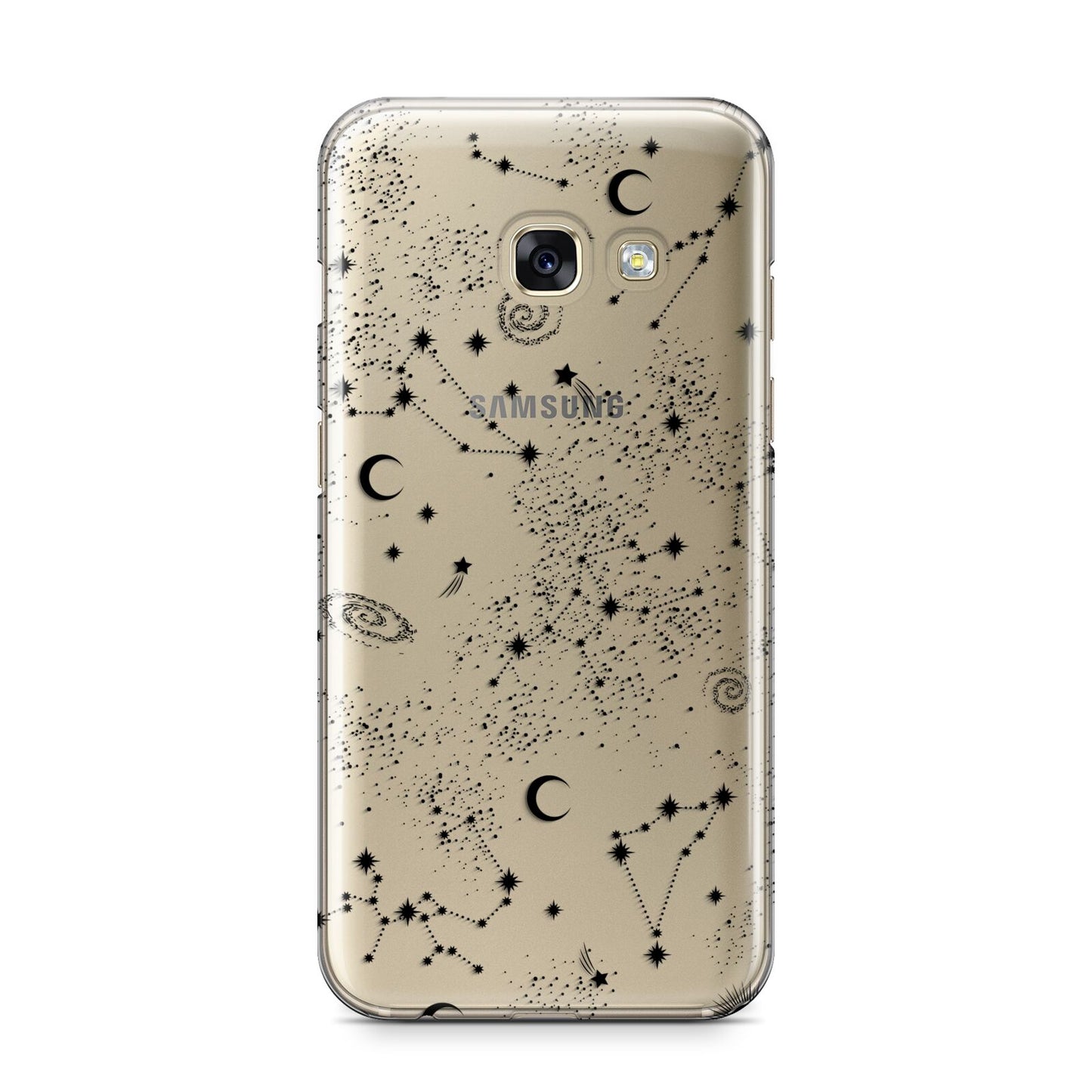 Galaxy Constellation Samsung Galaxy A3 2017 Case on gold phone