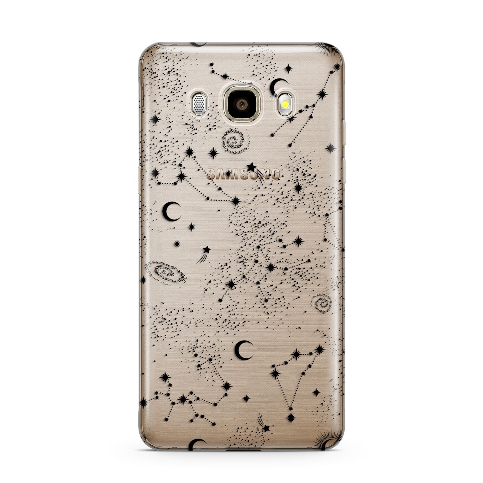 Galaxy Constellation Samsung Galaxy J7 2016 Case on gold phone