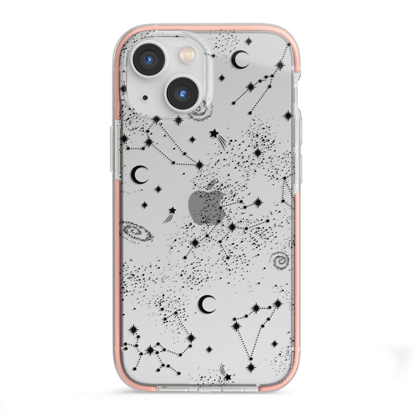 Galaxy Constellation iPhone 13 Mini TPU Impact Case with Pink Edges