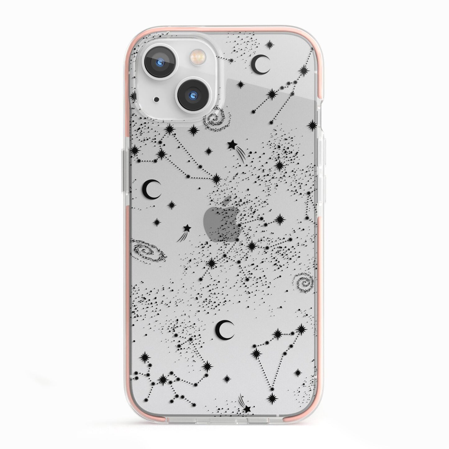 Galaxy Constellation iPhone 13 TPU Impact Case with Pink Edges