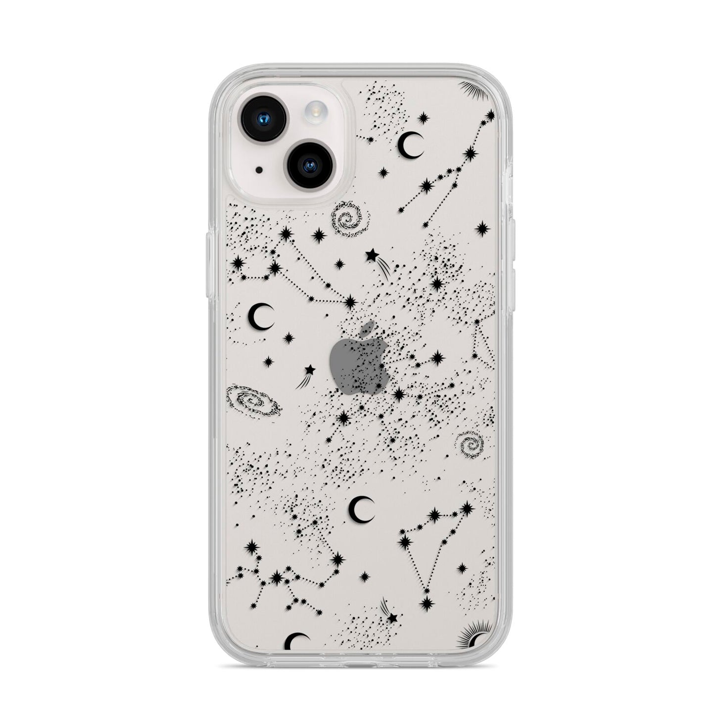 Galaxy Constellation iPhone 14 Plus Clear Tough Case Starlight